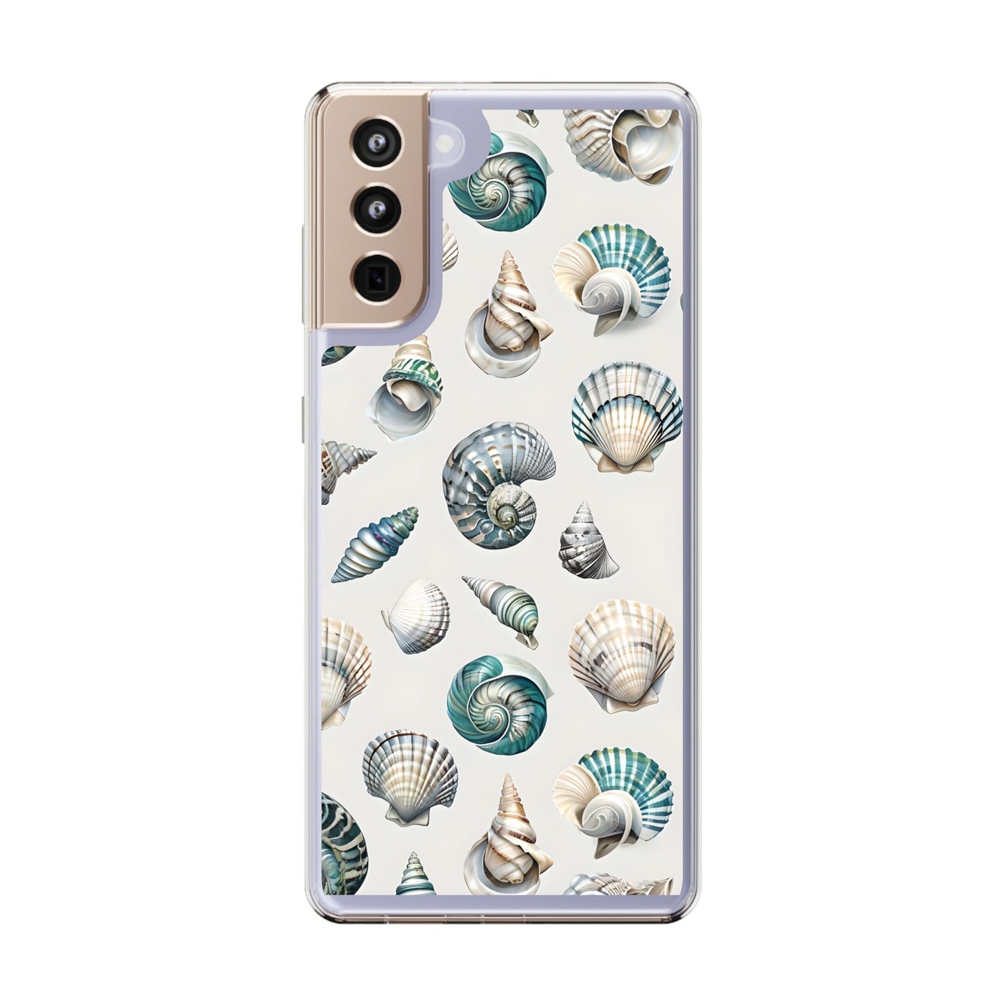 Seashell Clear Phone Case - Coastal Beach Decor