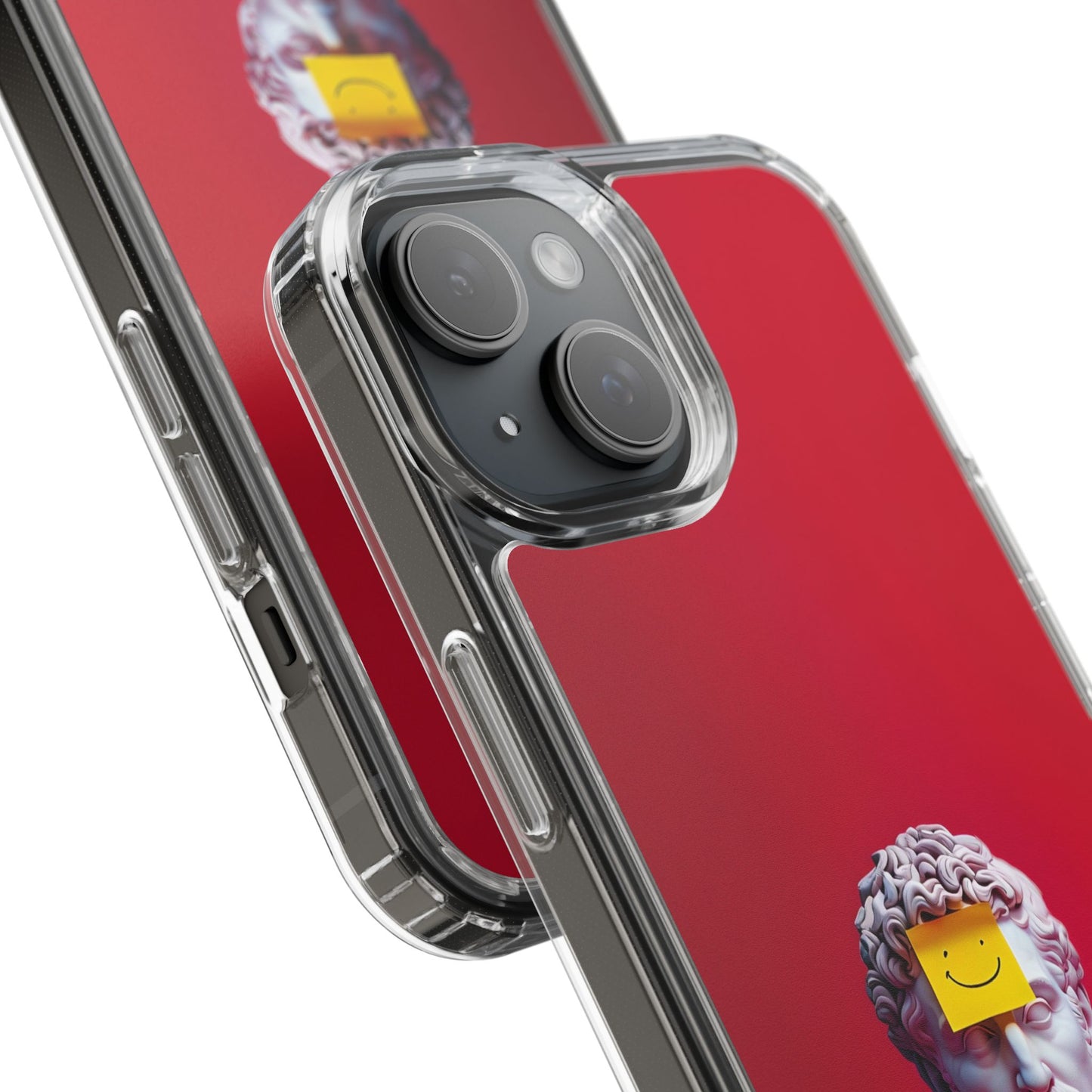 Clear Case with Smiley Face Design