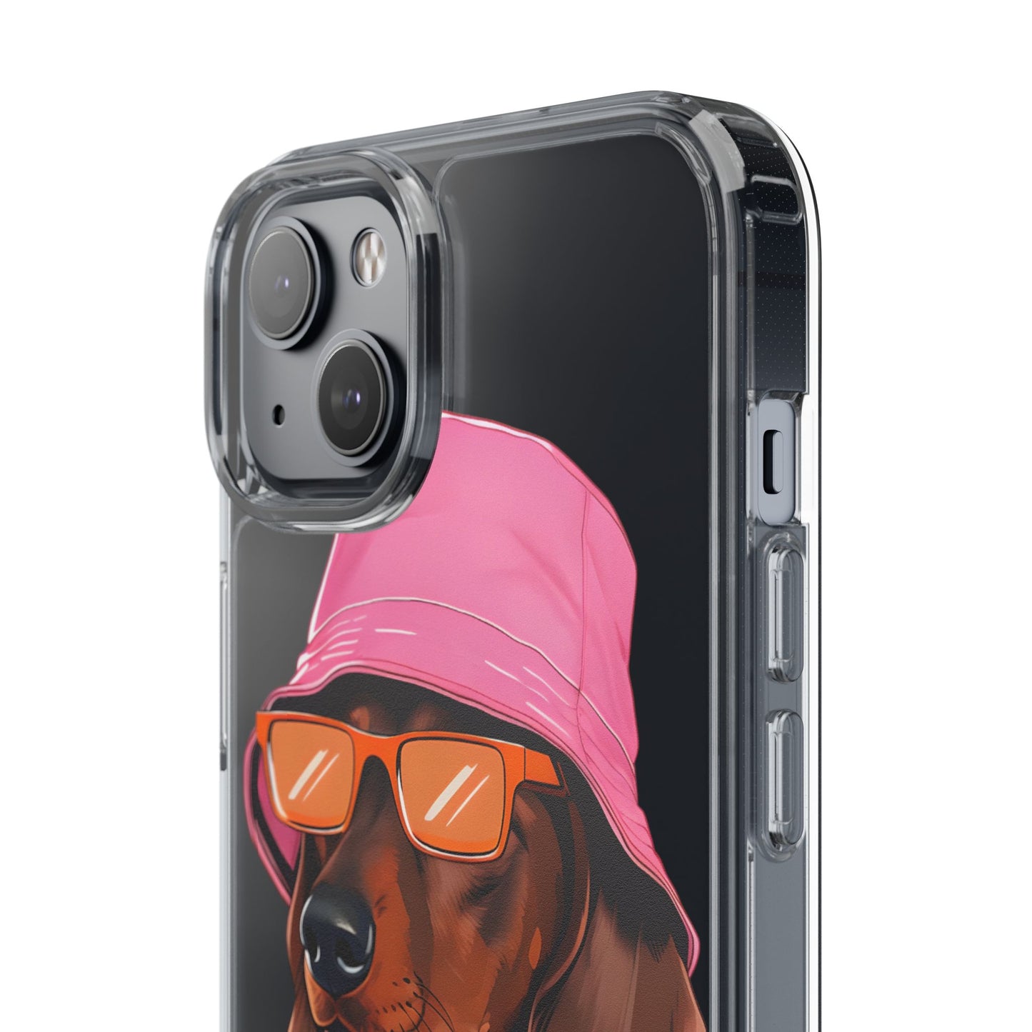 Cool Dachshund Clear Phone Case - Stylish Dog Design for Pet Lovers