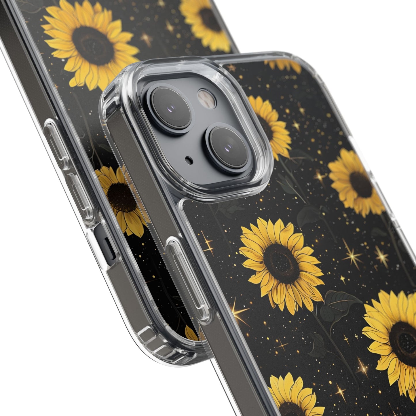 Sunflower Clear Phone Case - Floral Design for Nature Lovers