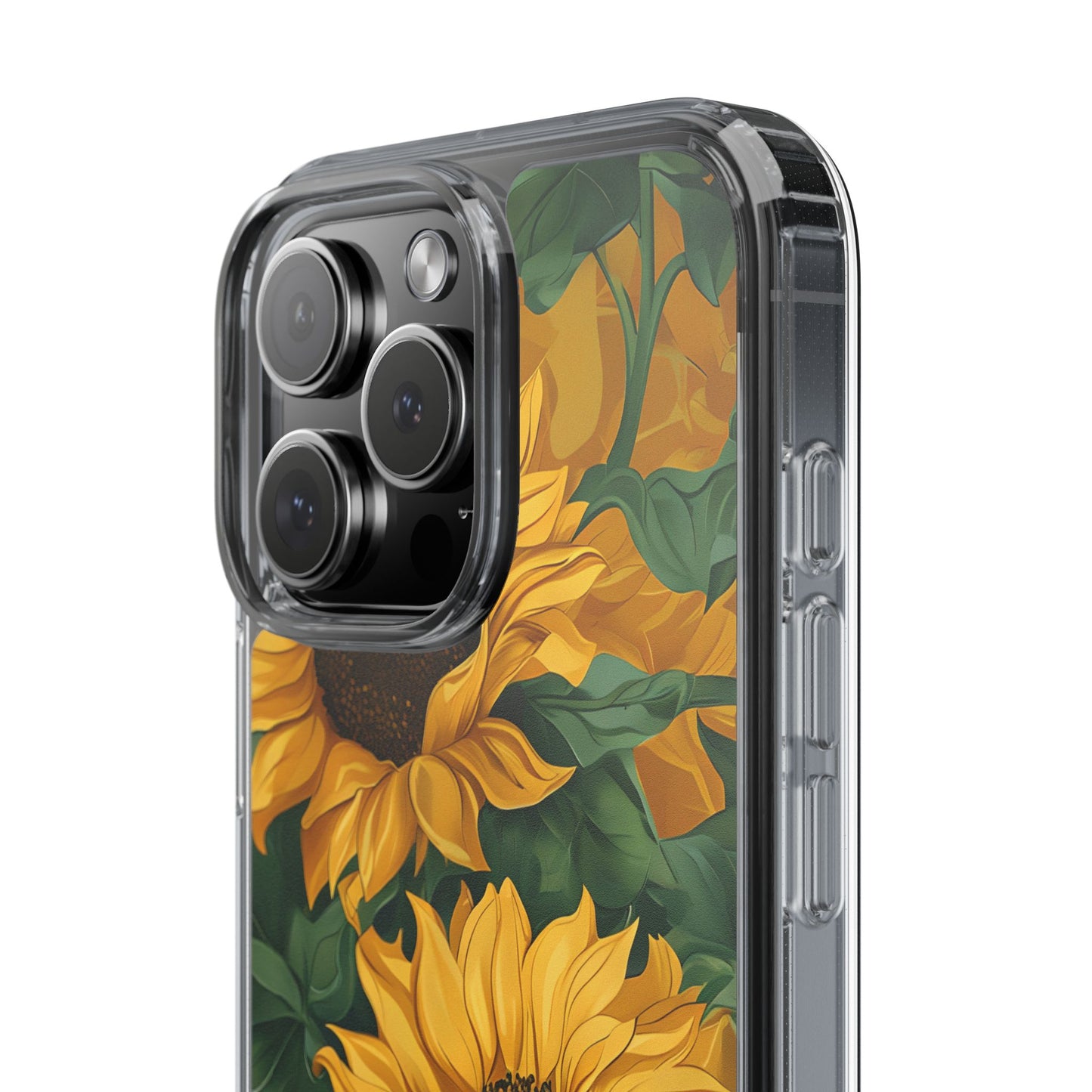 Sunflower Clear Phone Case – Stylish Floral Protective Cover