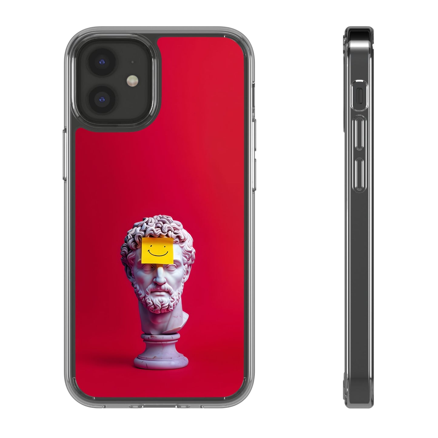 Clear Case with Smiley Face Design