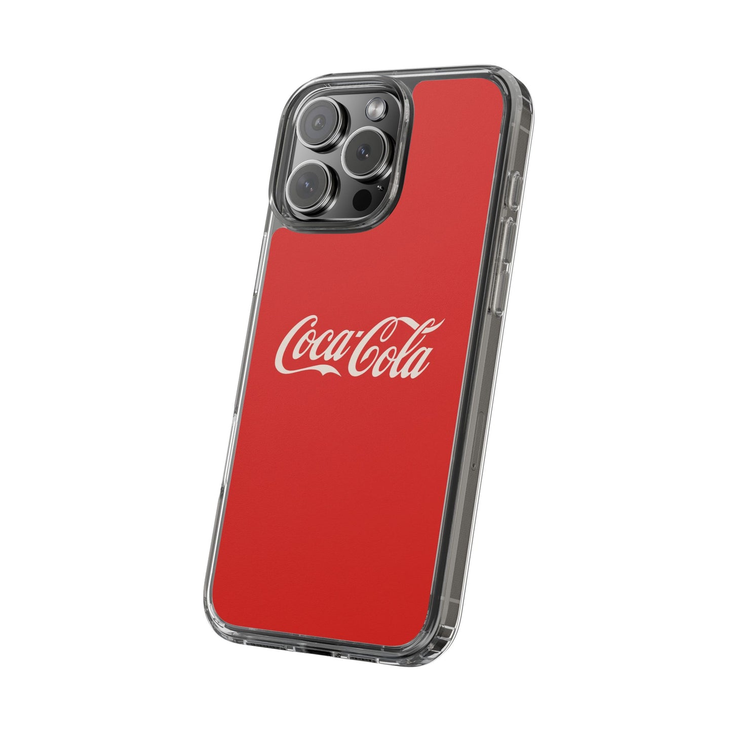 Coca-Cola Clear Phone Cases, Retro Style, Gift for Cola Lovers, Trendy Accessories, Customizable Phone Cover, Fun Collectible