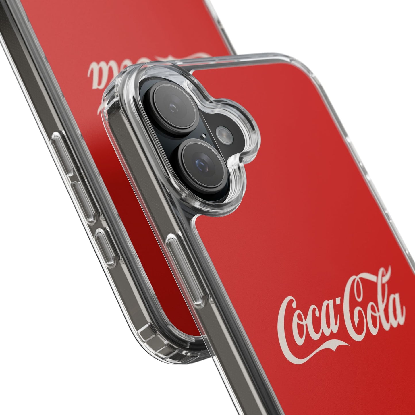Coca-Cola Clear Phone Cases, Retro Style, Gift for Cola Lovers, Trendy Accessories, Customizable Phone Cover, Fun Collectible