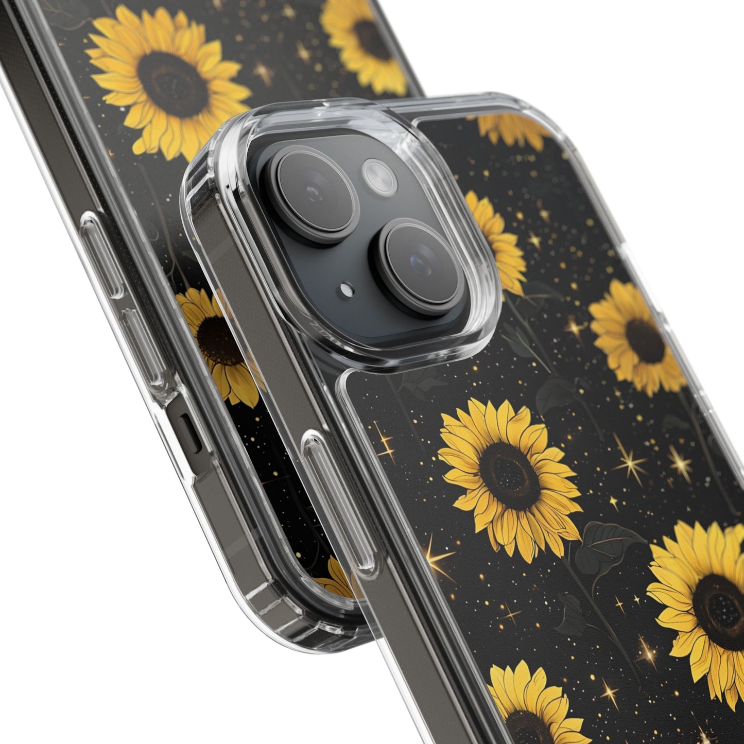 Sunflower Clear Phone Case - Floral Design for Nature Lovers