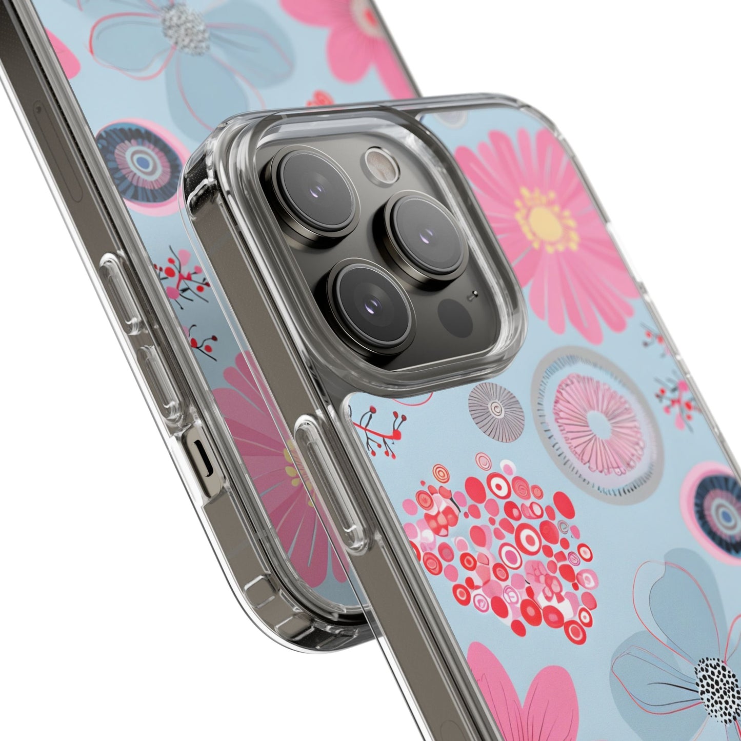 Floral Clear Phone Case - Bright & Colorful Design for Flower Lovers