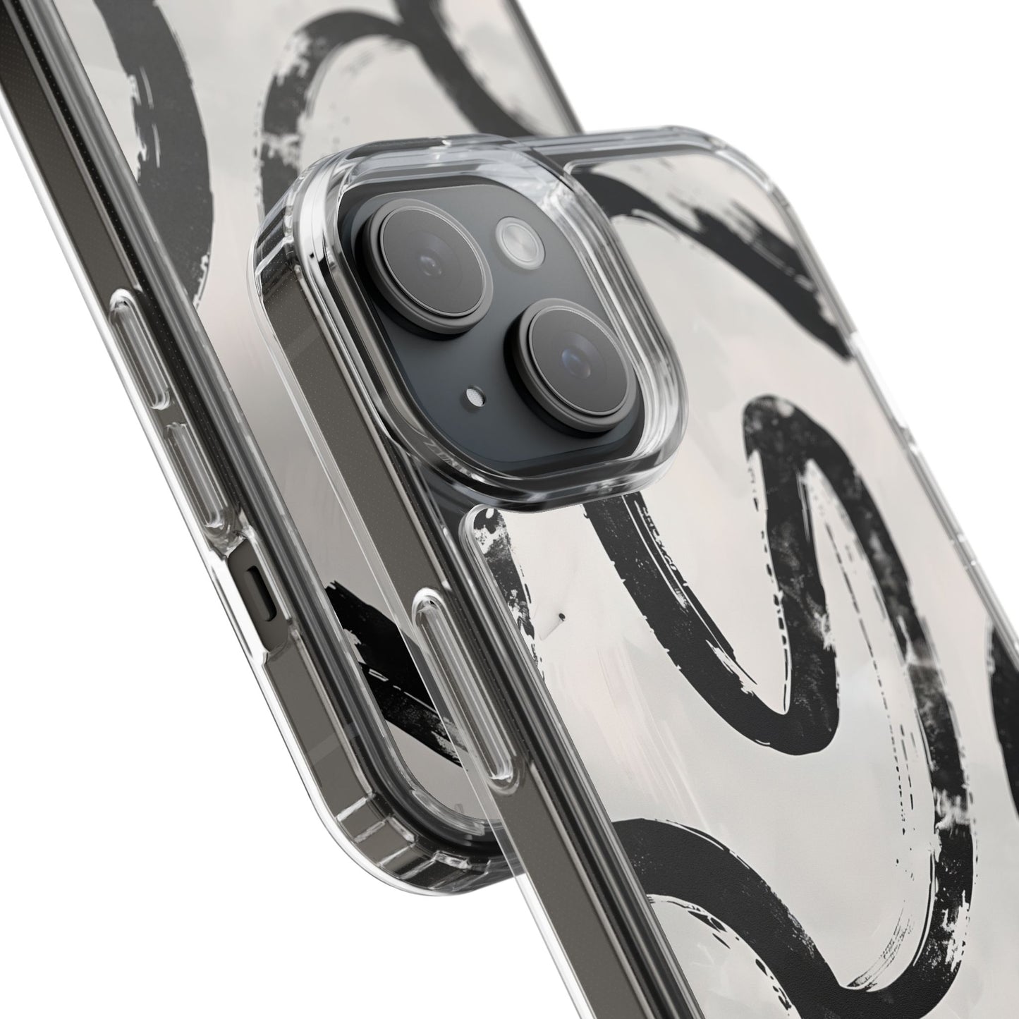 Modern Abstract Clear Phone Case, Trendy Cellphone Protector, Minimalist Style, Gift for Him or Her, Unique Phone Cover