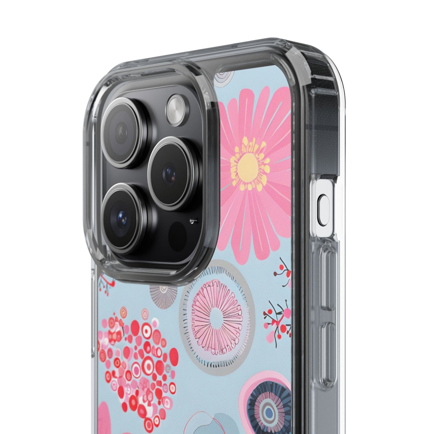 Floral Clear Phone Case - Bright & Colorful Design for Flower Lovers