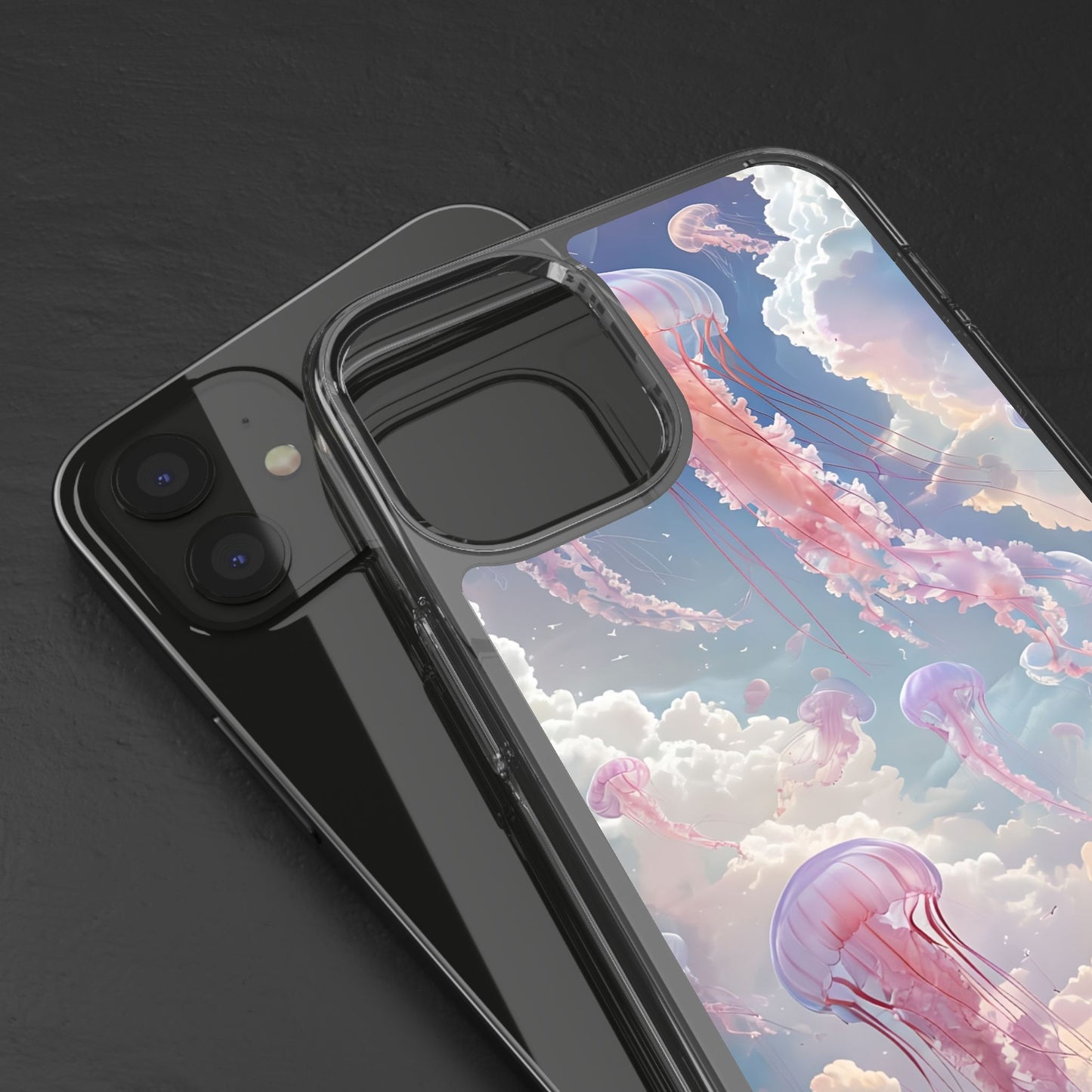 Dreamy Jellyfish Clear Phone Case - Aesthetic Ocean Design