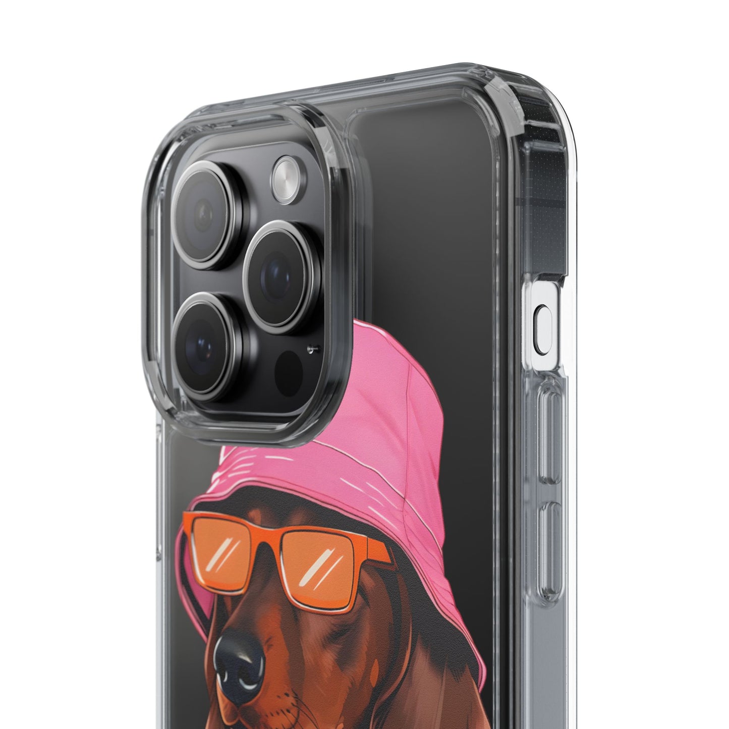 Cool Dachshund Clear Phone Case - Stylish Dog Design for Pet Lovers