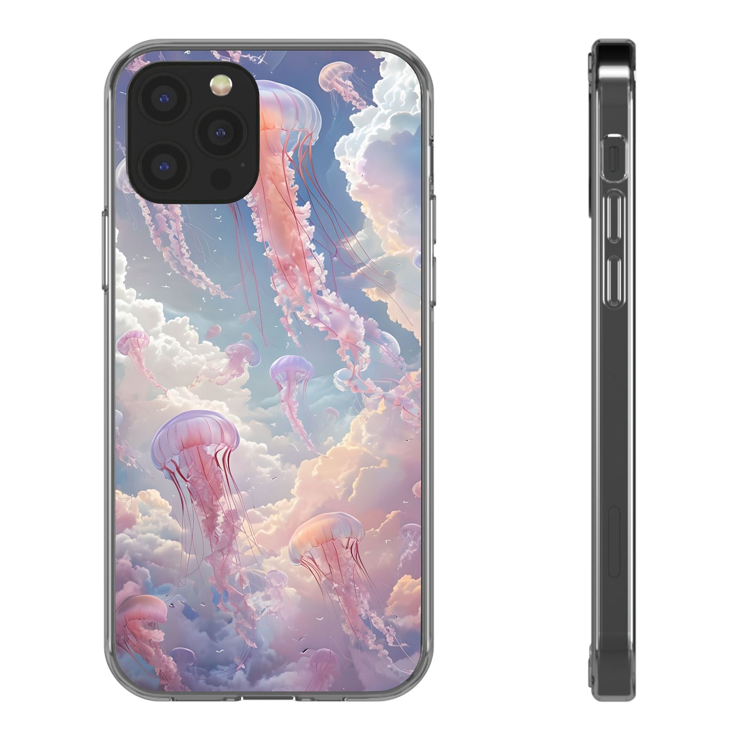 Dreamy Jellyfish Clear Phone Case - Aesthetic Ocean Design