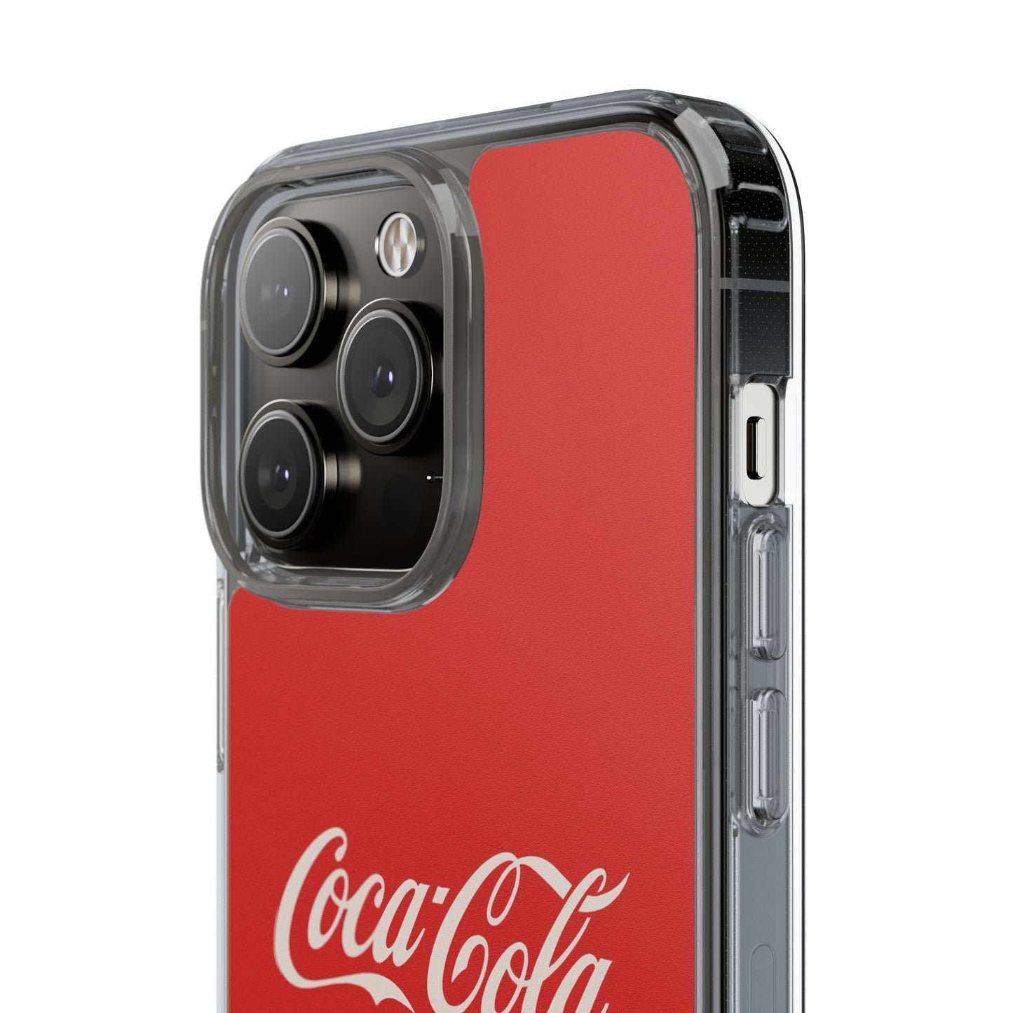 Coca-Cola Clear Phone Cases, Retro Style, Gift for Cola Lovers, Trendy Accessories, Customizable Phone Cover, Fun Collectible