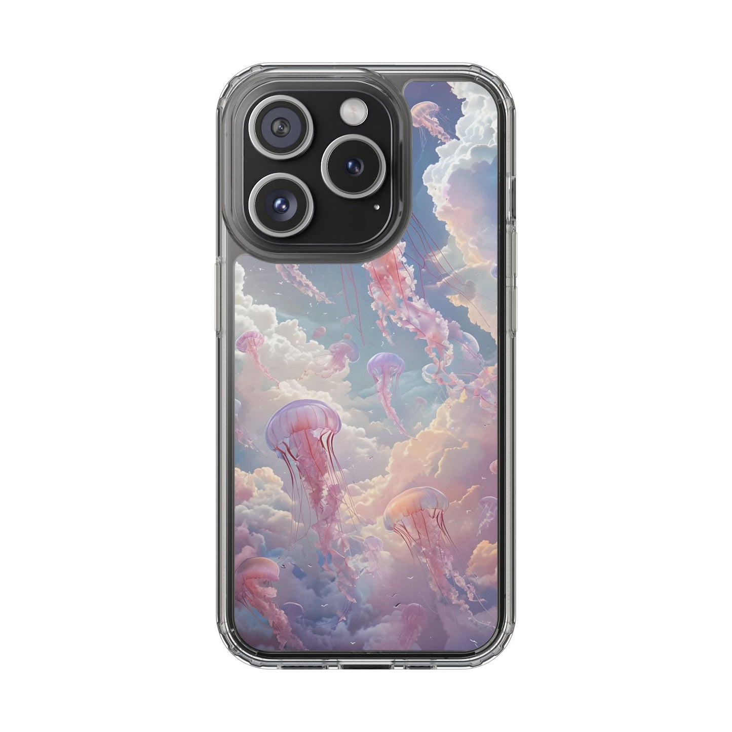 Dreamy Jellyfish Clear Phone Case - Aesthetic Ocean Design