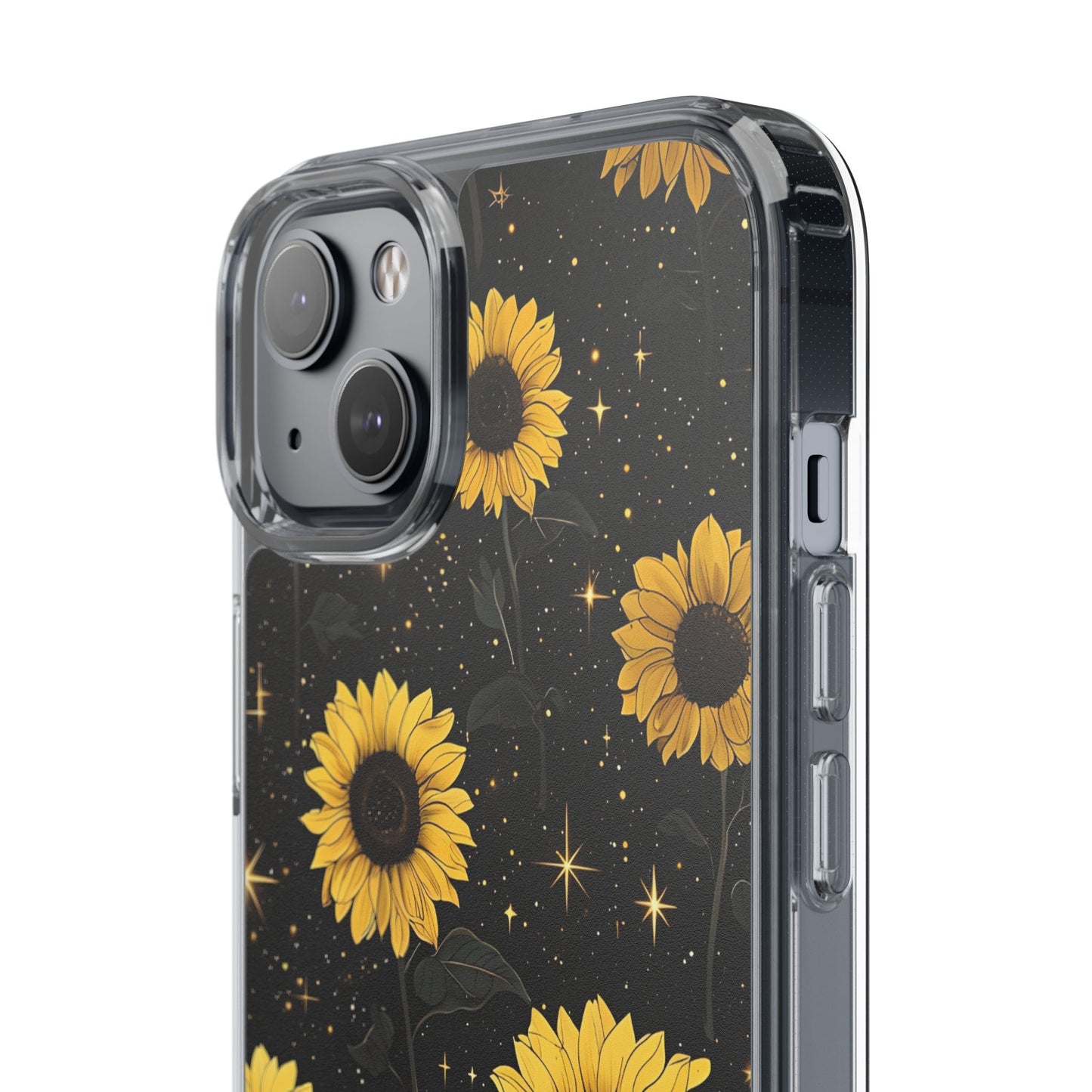 Sunflower Clear Phone Case - Floral Design for Nature Lovers