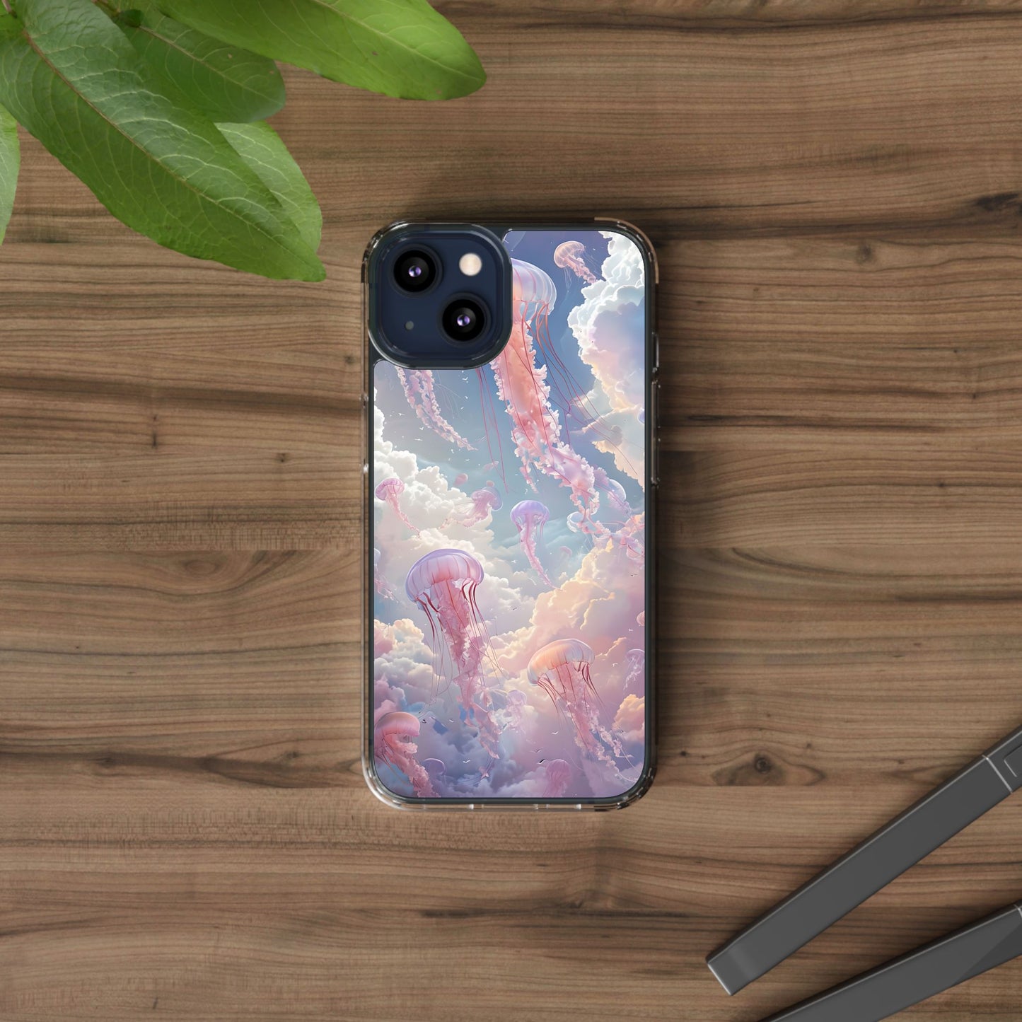 Dreamy Jellyfish Clear Phone Case - Aesthetic Ocean Design