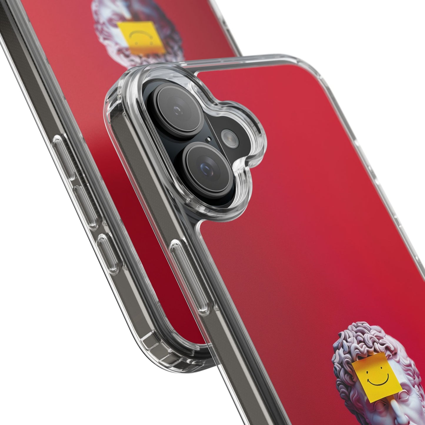 Clear Case with Smiley Face Design