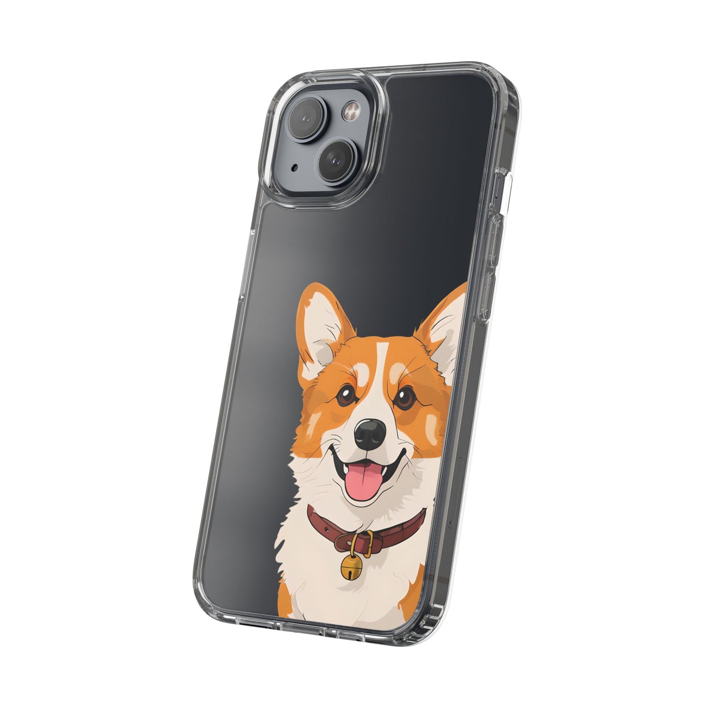 Cute Corgi Clear Phone Case - Pet Lover's Accessory
