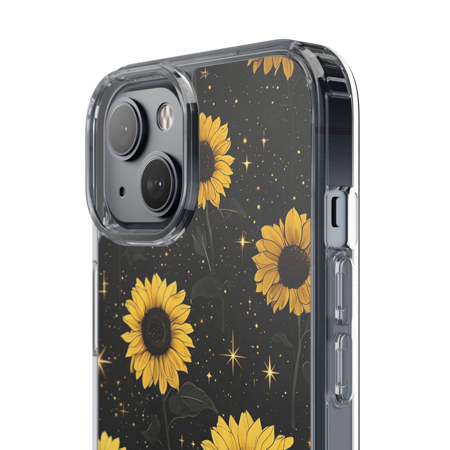 Sunflower Clear Phone Case - Floral Design for Nature Lovers