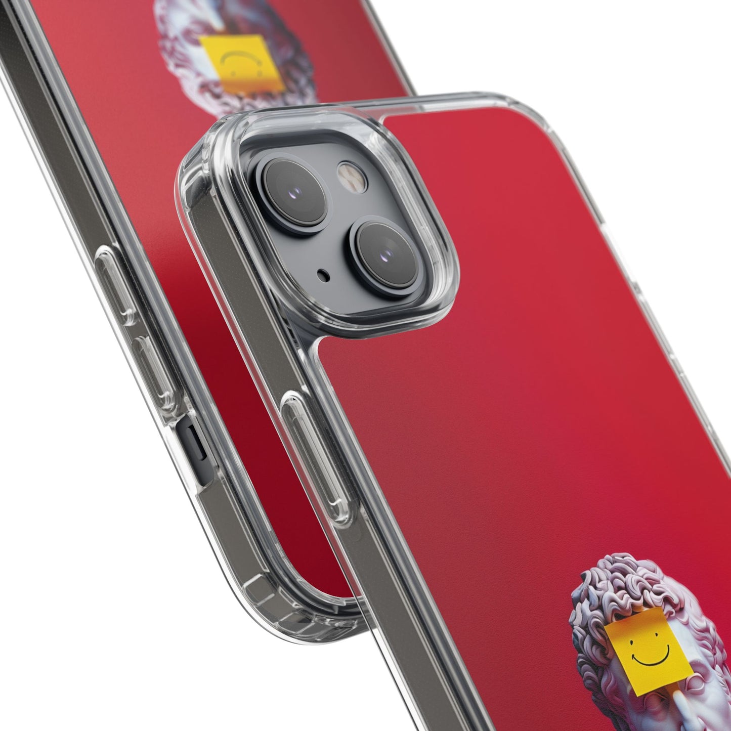 Clear Case with Smiley Face Design