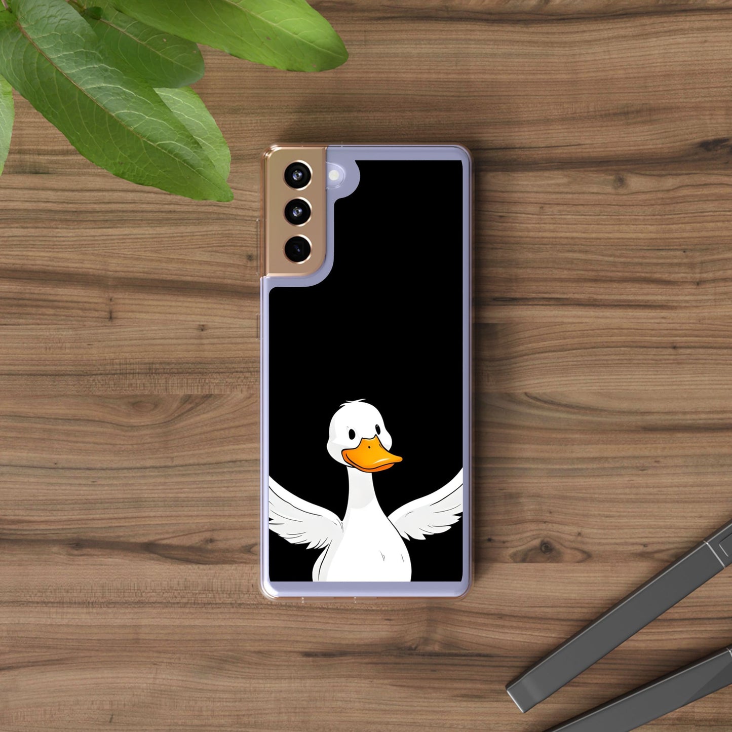 Cute Duck Clear Phone Case - Fun Animal Design for iPhone