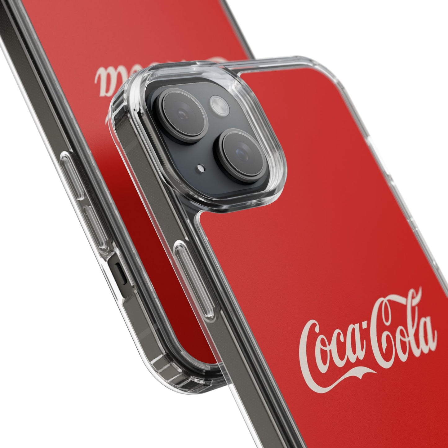 Coca-Cola Clear Phone Cases, Retro Style, Gift for Cola Lovers, Trendy Accessories, Customizable Phone Cover, Fun Collectible