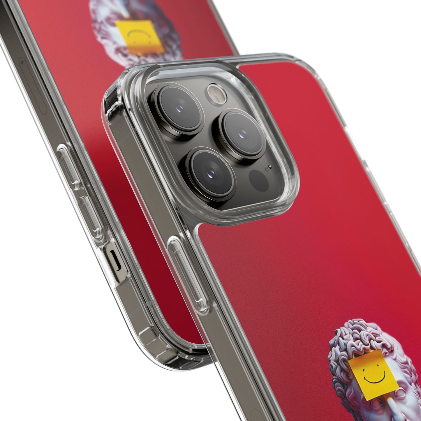 Clear Case with Smiley Face Design