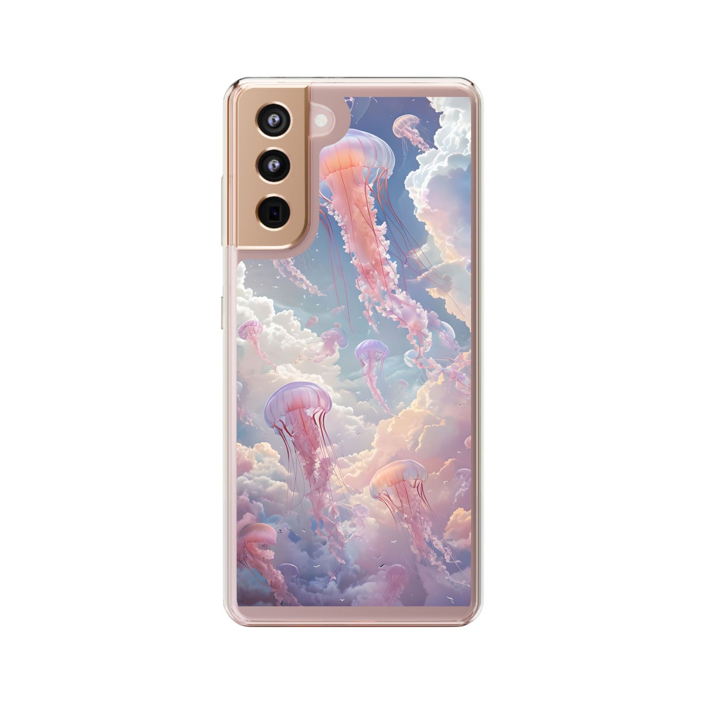 Dreamy Jellyfish Clear Phone Case - Aesthetic Ocean Design