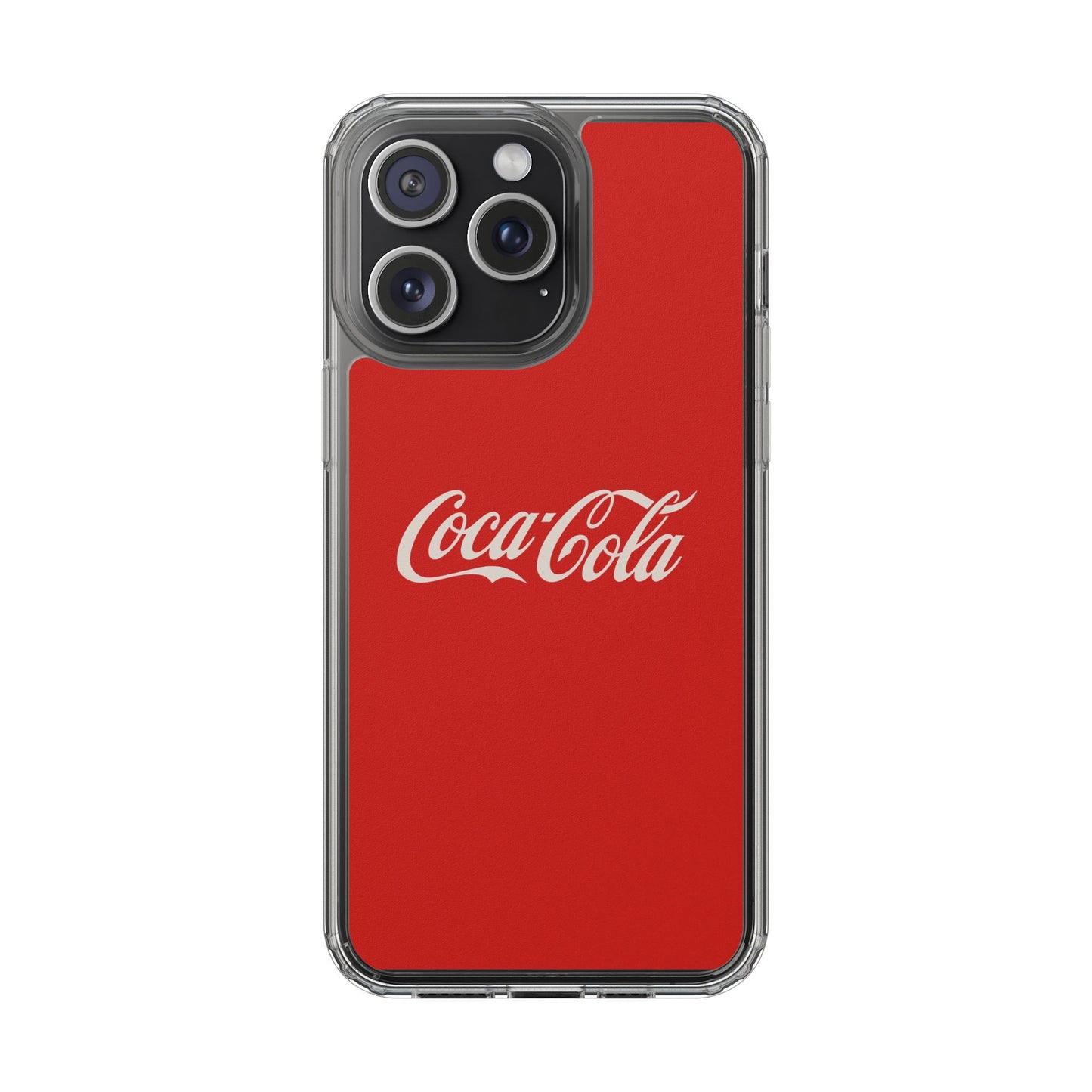 Coca-Cola Clear Phone Cases, Retro Style, Gift for Cola Lovers, Trendy Accessories, Customizable Phone Cover, Fun Collectible
