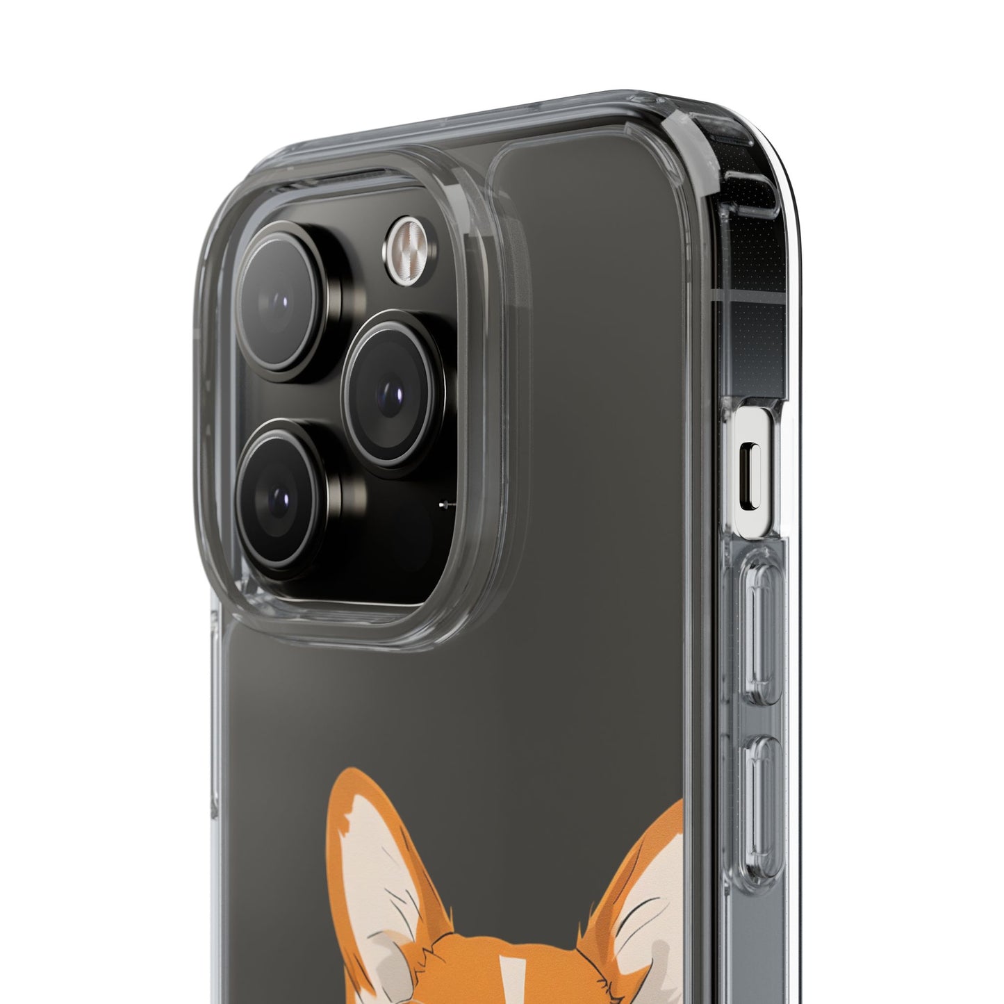 Cute Corgi Clear Phone Case - Pet Lover's Accessory