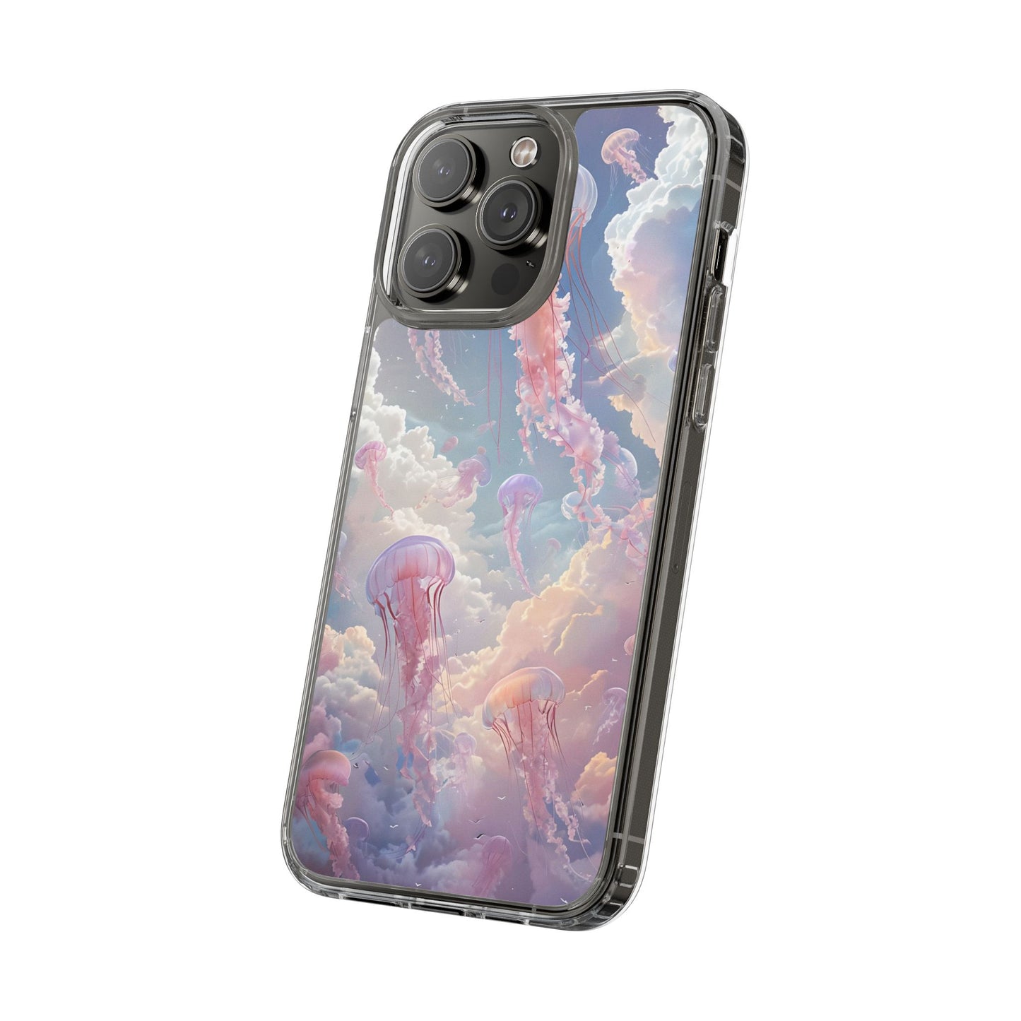 Dreamy Jellyfish Clear Phone Case - Aesthetic Ocean Design