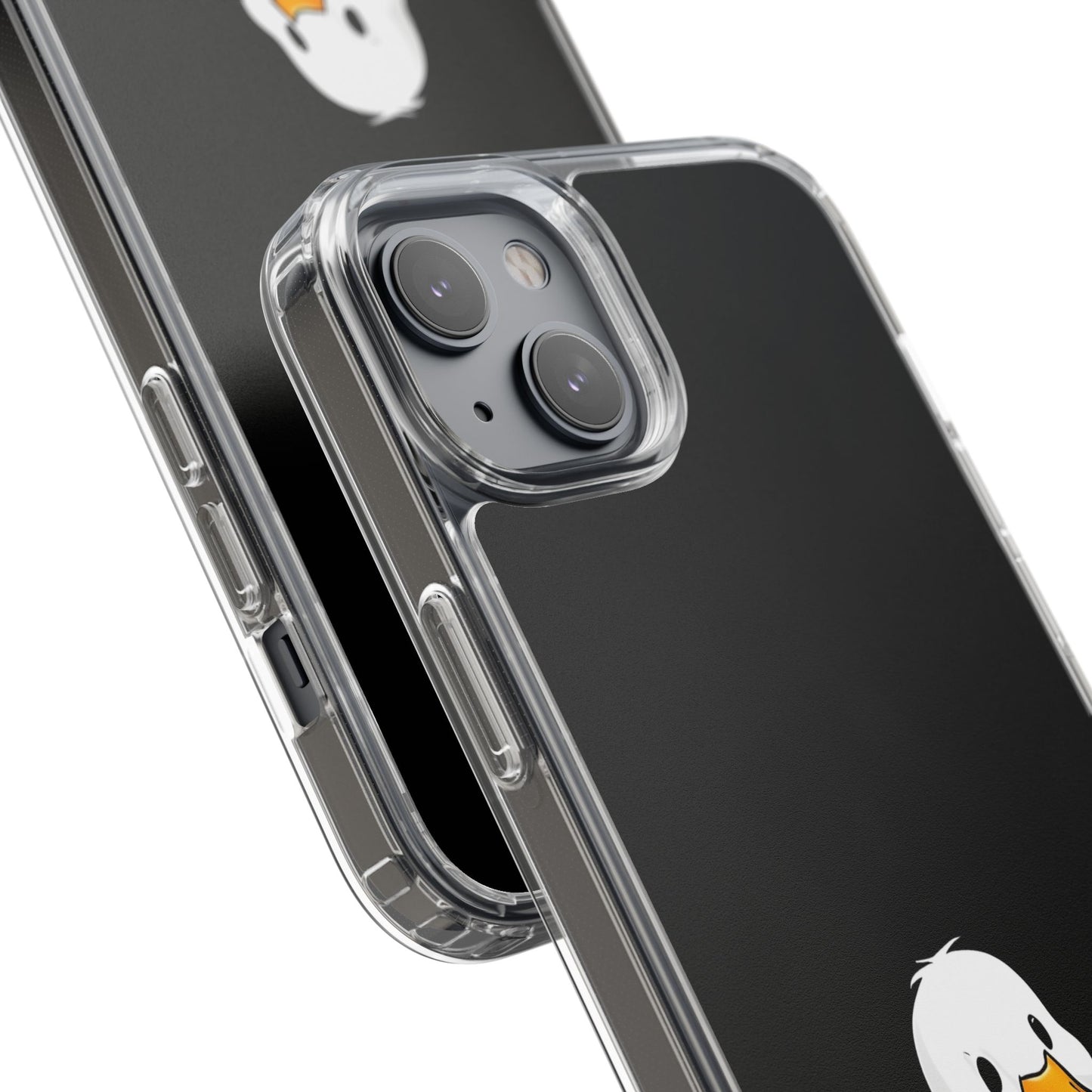 Cute Duck Clear Phone Case - Fun Animal Design for iPhone