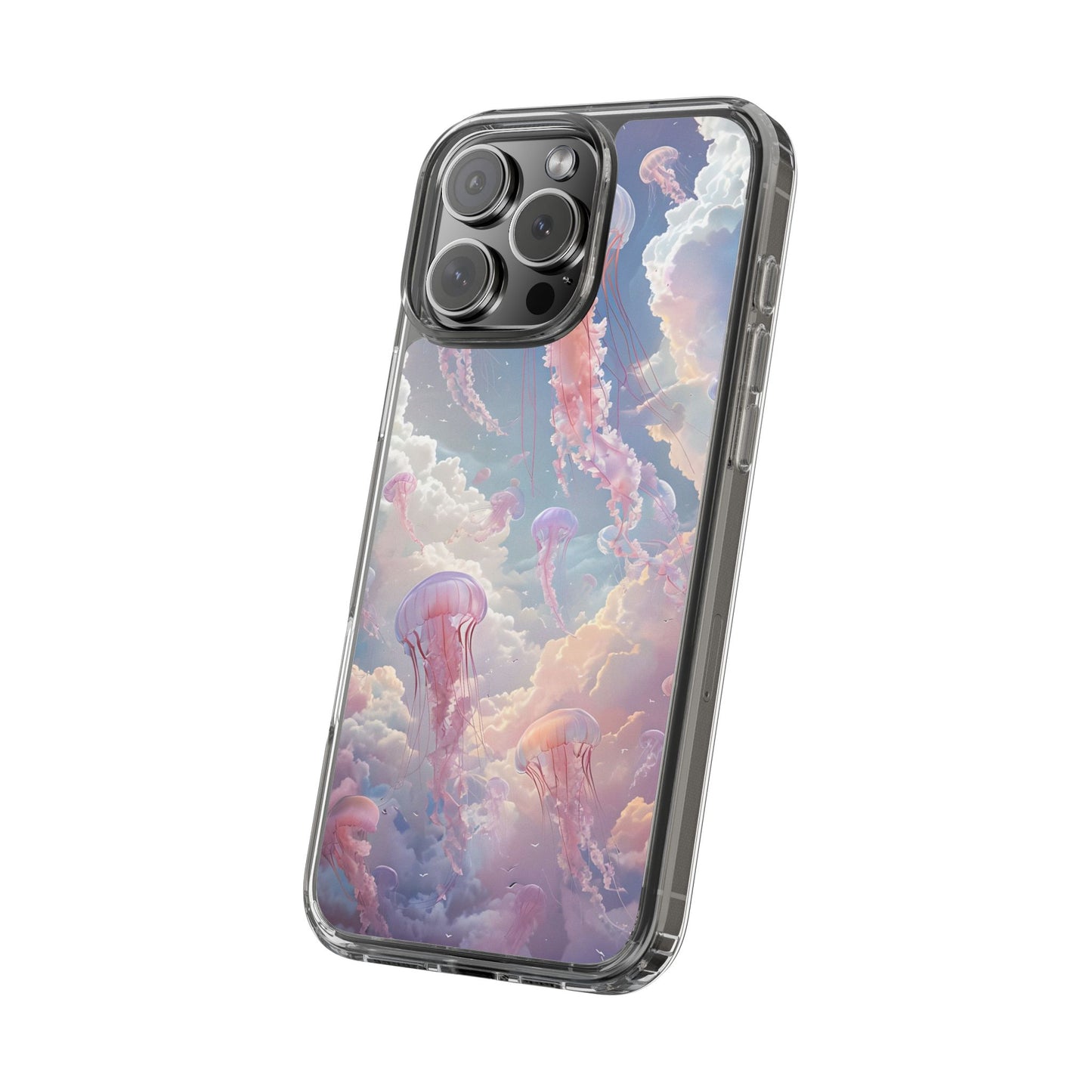 Dreamy Jellyfish Clear Phone Case - Aesthetic Ocean Design