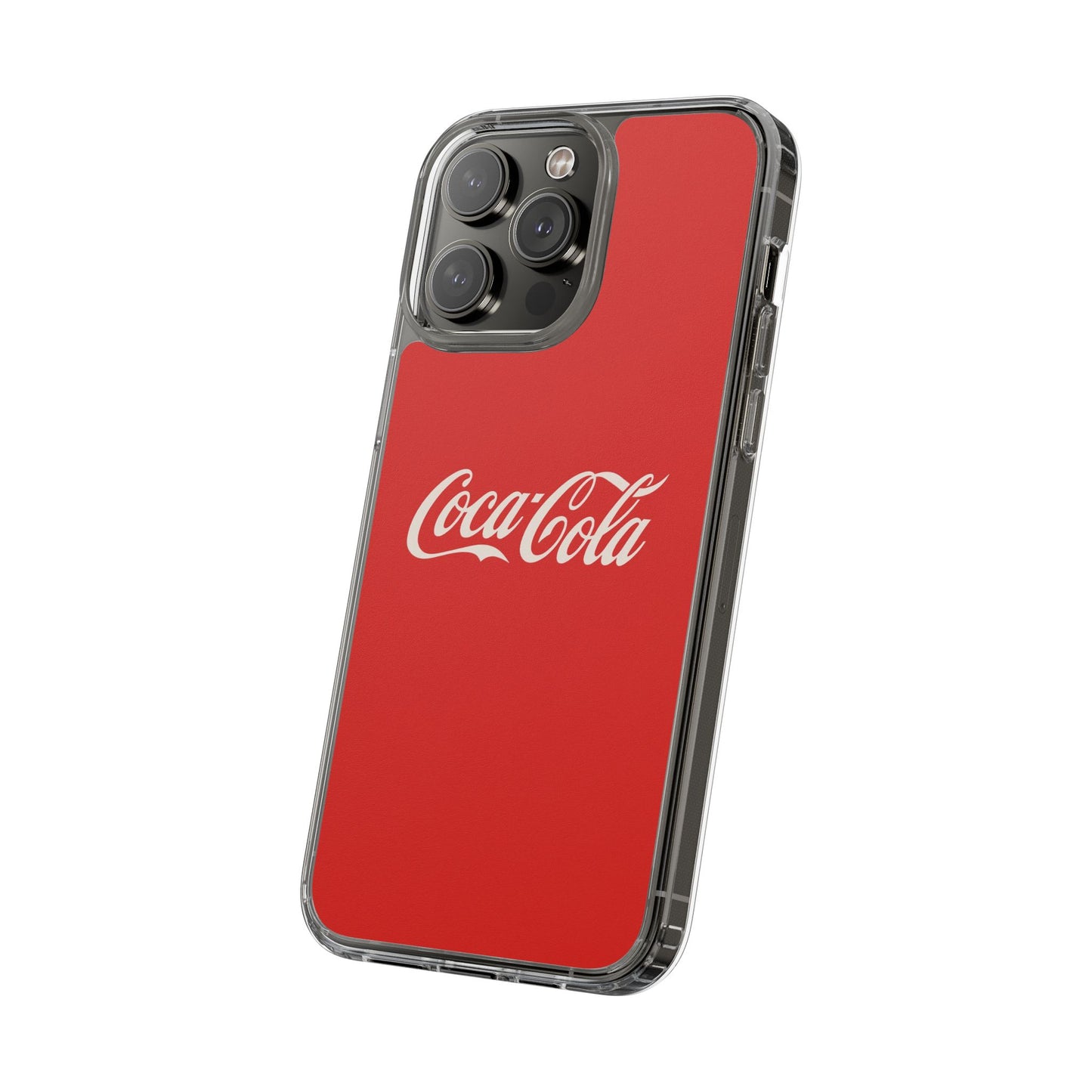Coca-Cola Clear Phone Cases, Retro Style, Gift for Cola Lovers, Trendy Accessories, Customizable Phone Cover, Fun Collectible