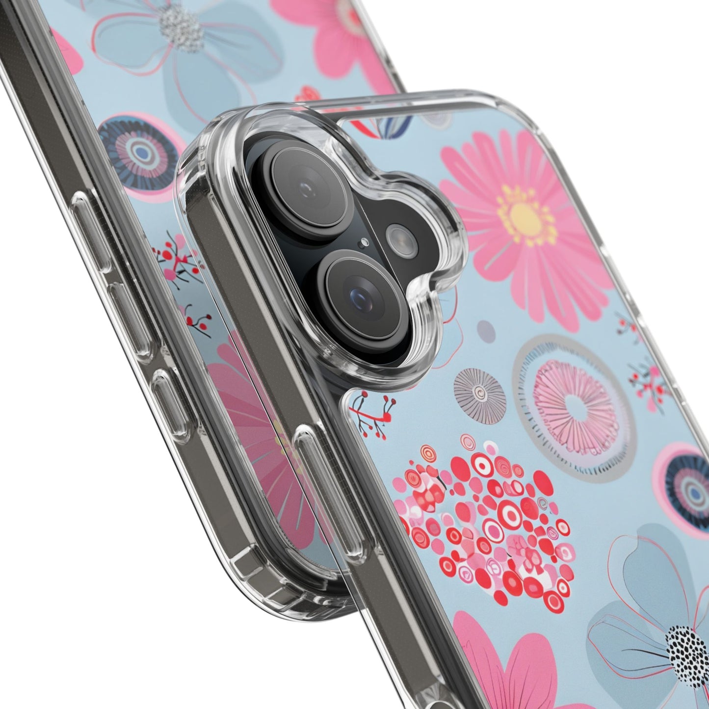 Floral Clear Phone Case - Bright & Colorful Design for Flower Lovers