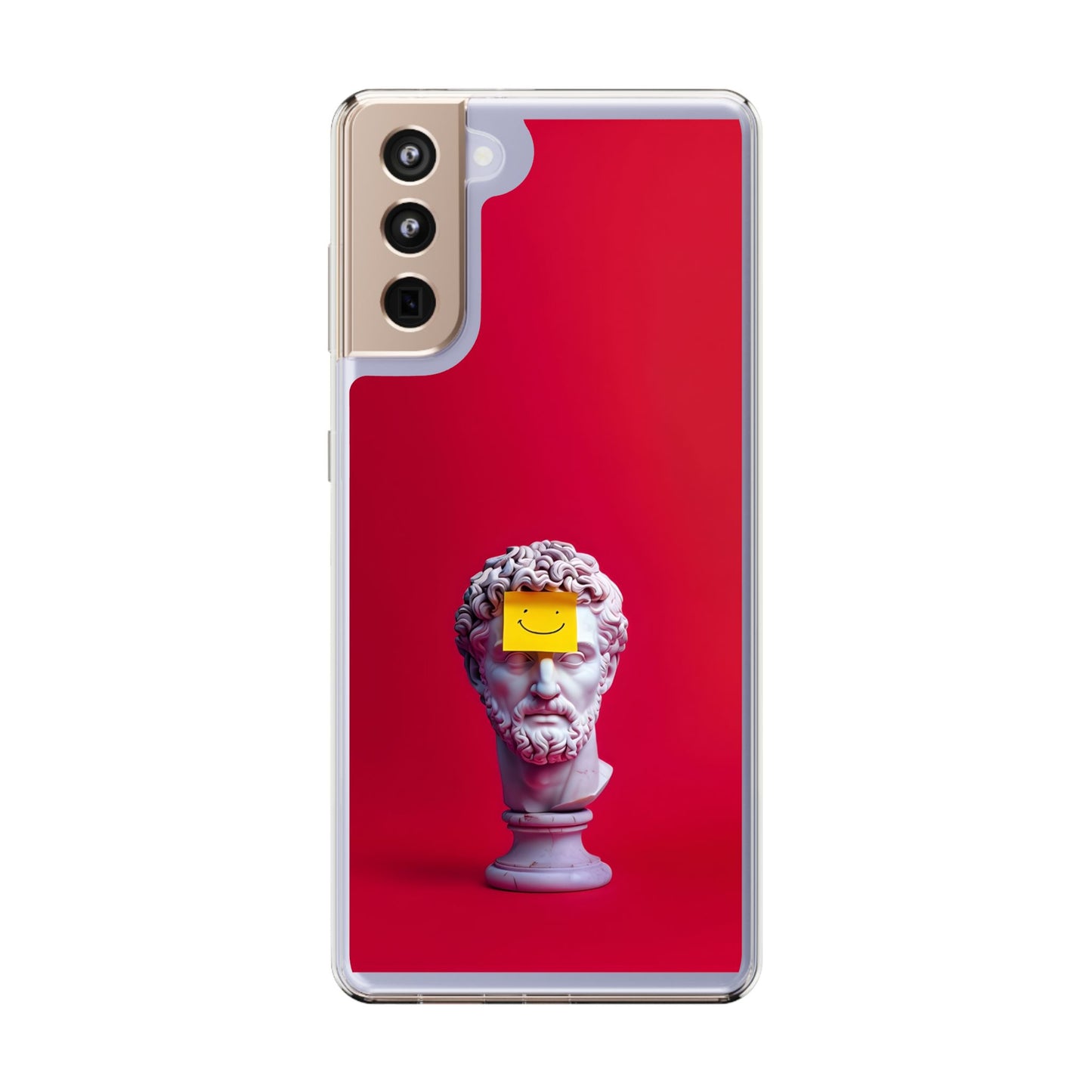 Clear Case with Smiley Face Design