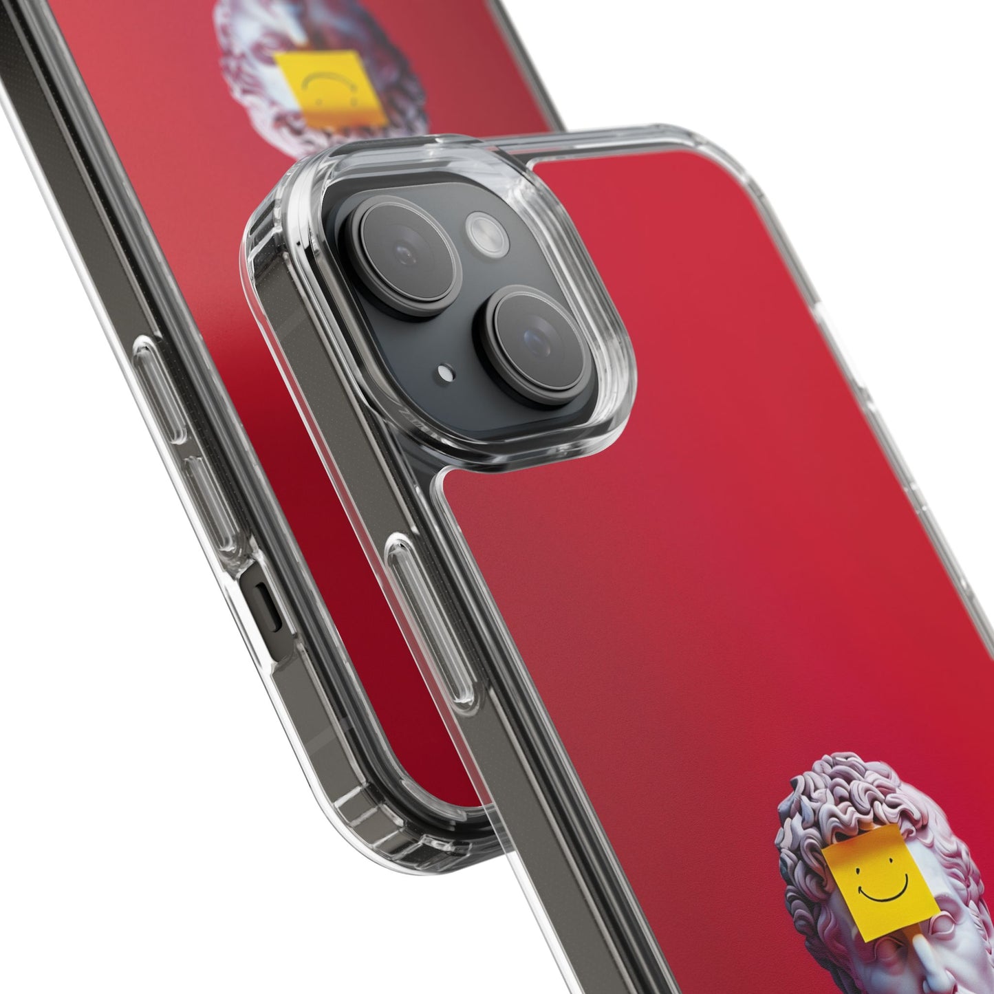Clear Case with Smiley Face Design