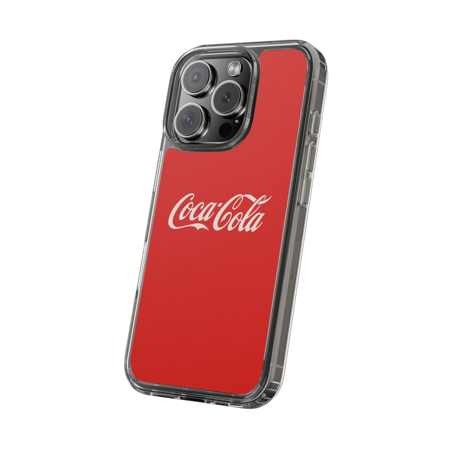 Coca-Cola Clear Phone Cases, Retro Style, Gift for Cola Lovers, Trendy Accessories, Customizable Phone Cover, Fun Collectible