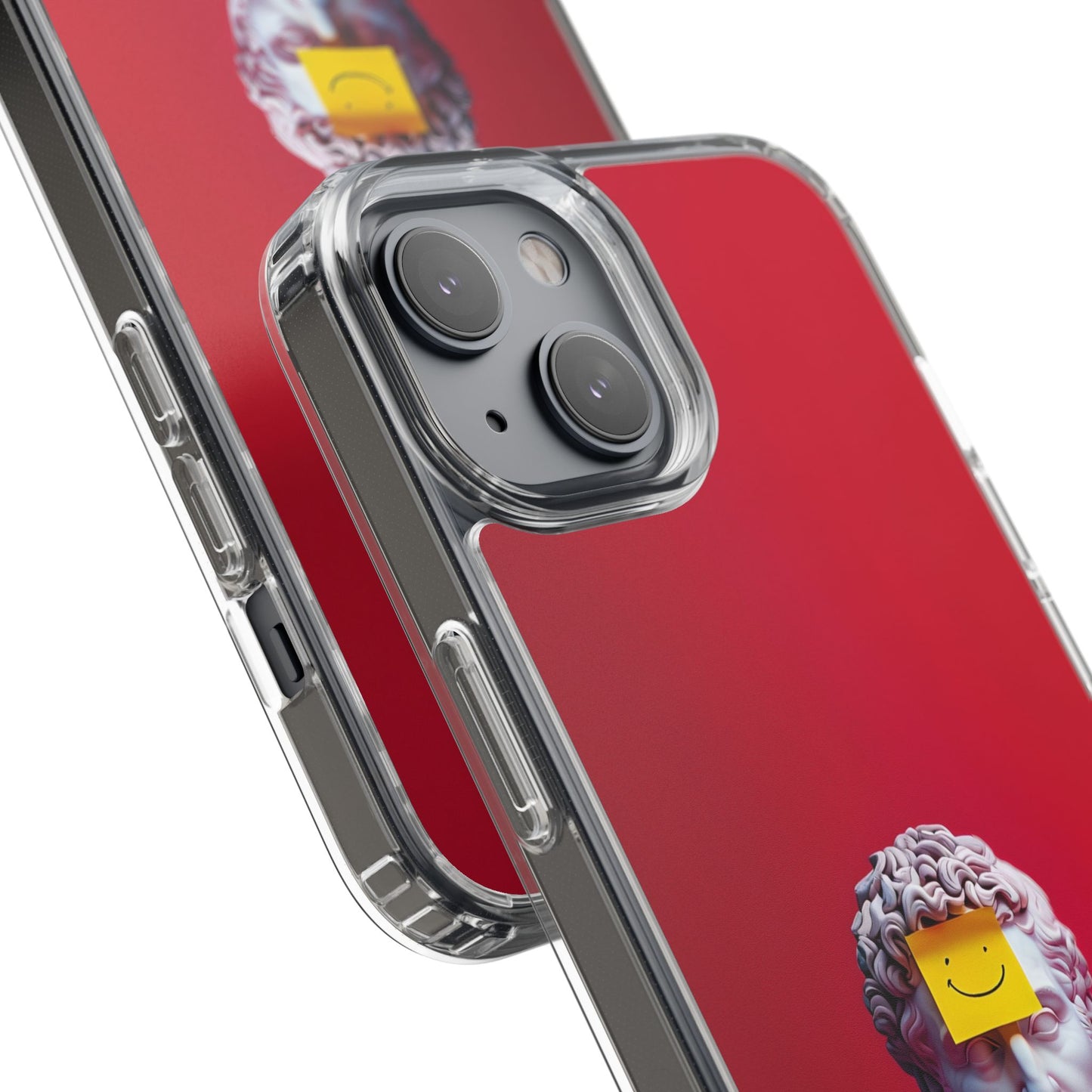 Clear Case with Smiley Face Design