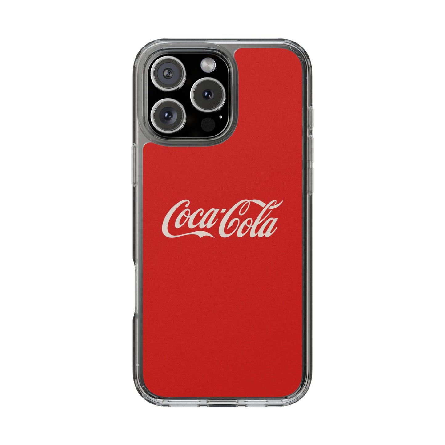Coca-Cola Clear Phone Cases, Retro Style, Gift for Cola Lovers, Trendy Accessories, Customizable Phone Cover, Fun Collectible