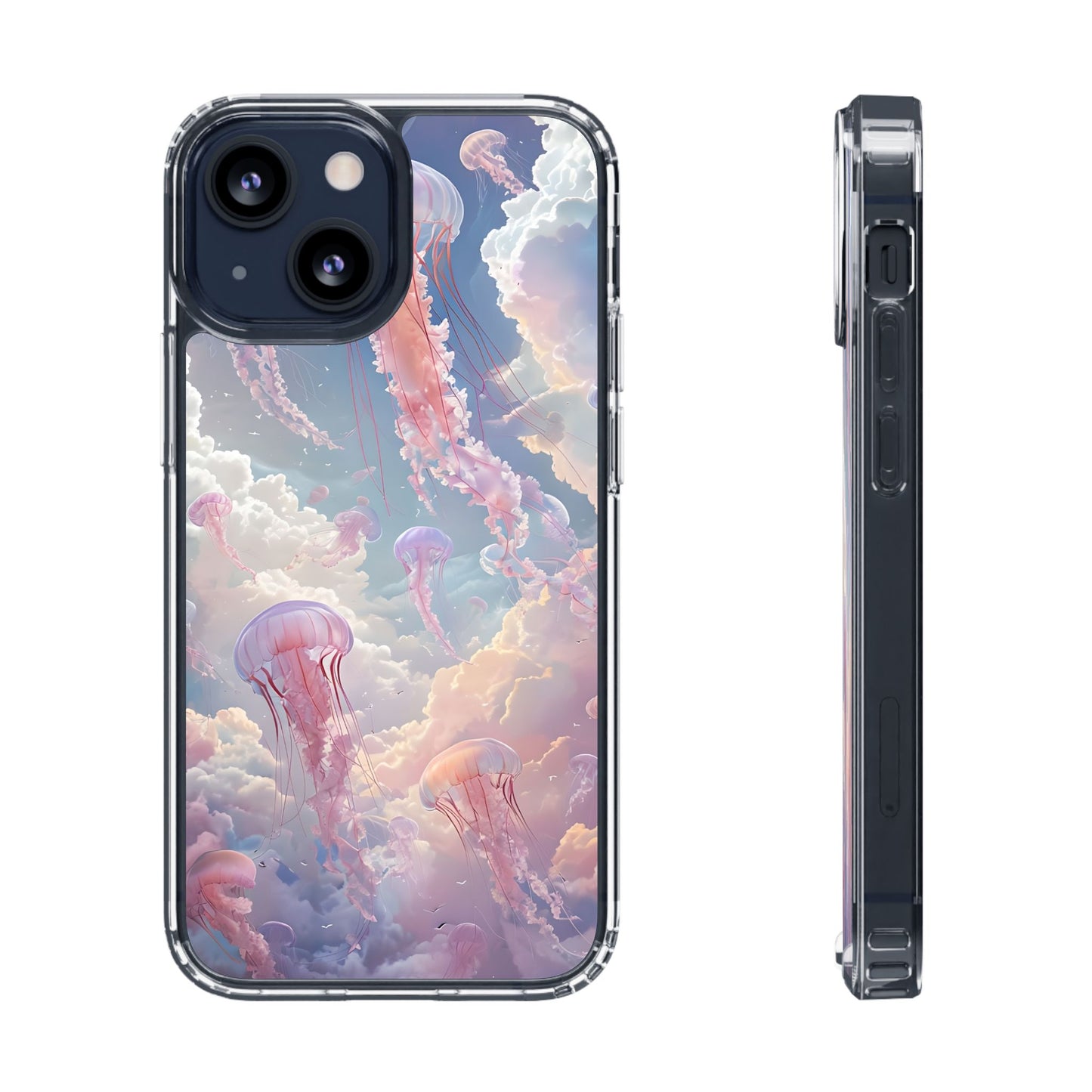 Dreamy Jellyfish Clear Phone Case - Aesthetic Ocean Design