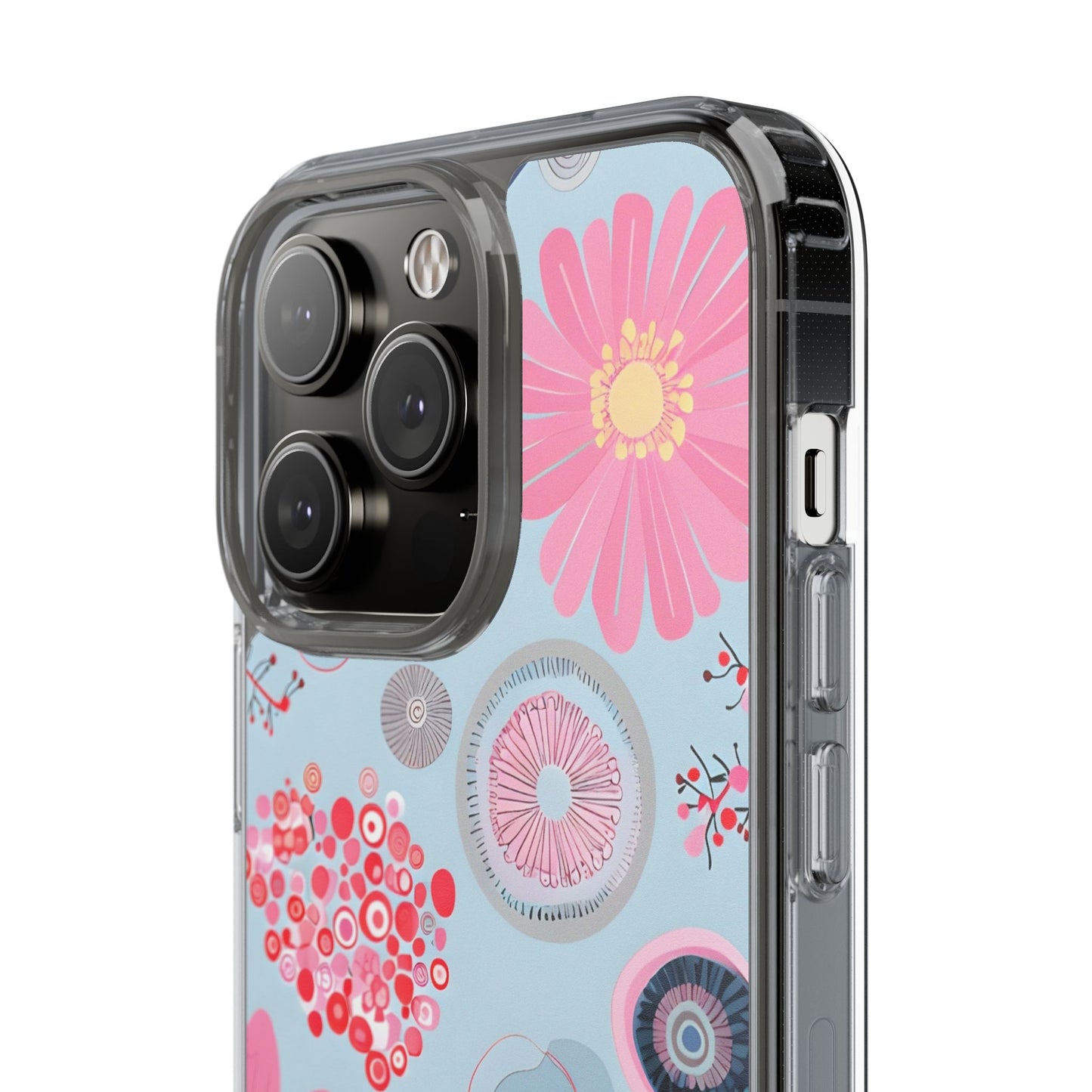 Floral Clear Phone Case - Bright & Colorful Design for Flower Lovers