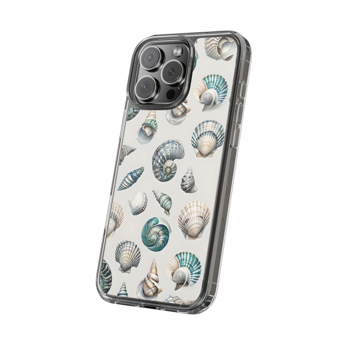 Seashell Clear Phone Case - Coastal Beach Decor