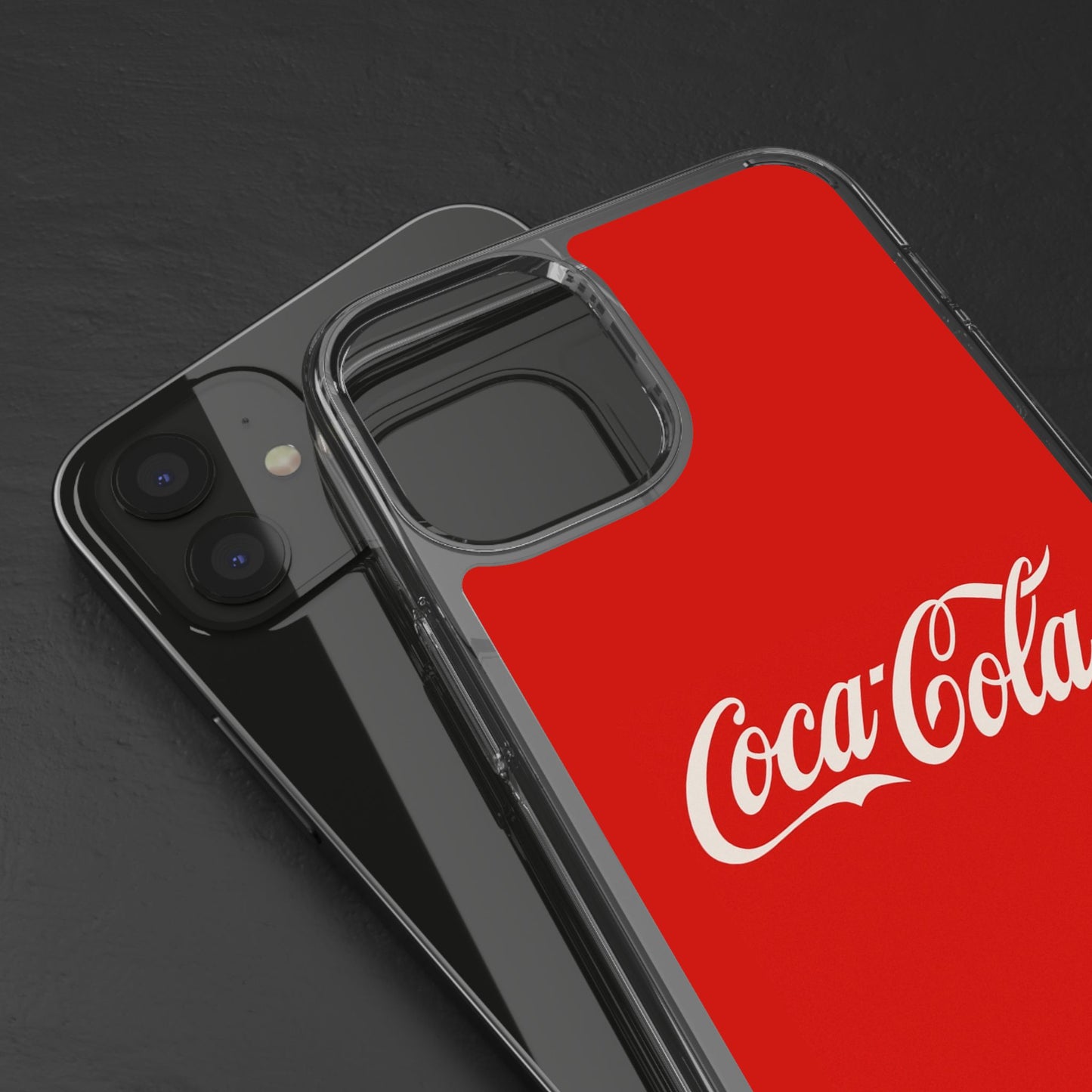 Coca-Cola Clear Phone Cases, Retro Style, Gift for Cola Lovers, Trendy Accessories, Customizable Phone Cover, Fun Collectible