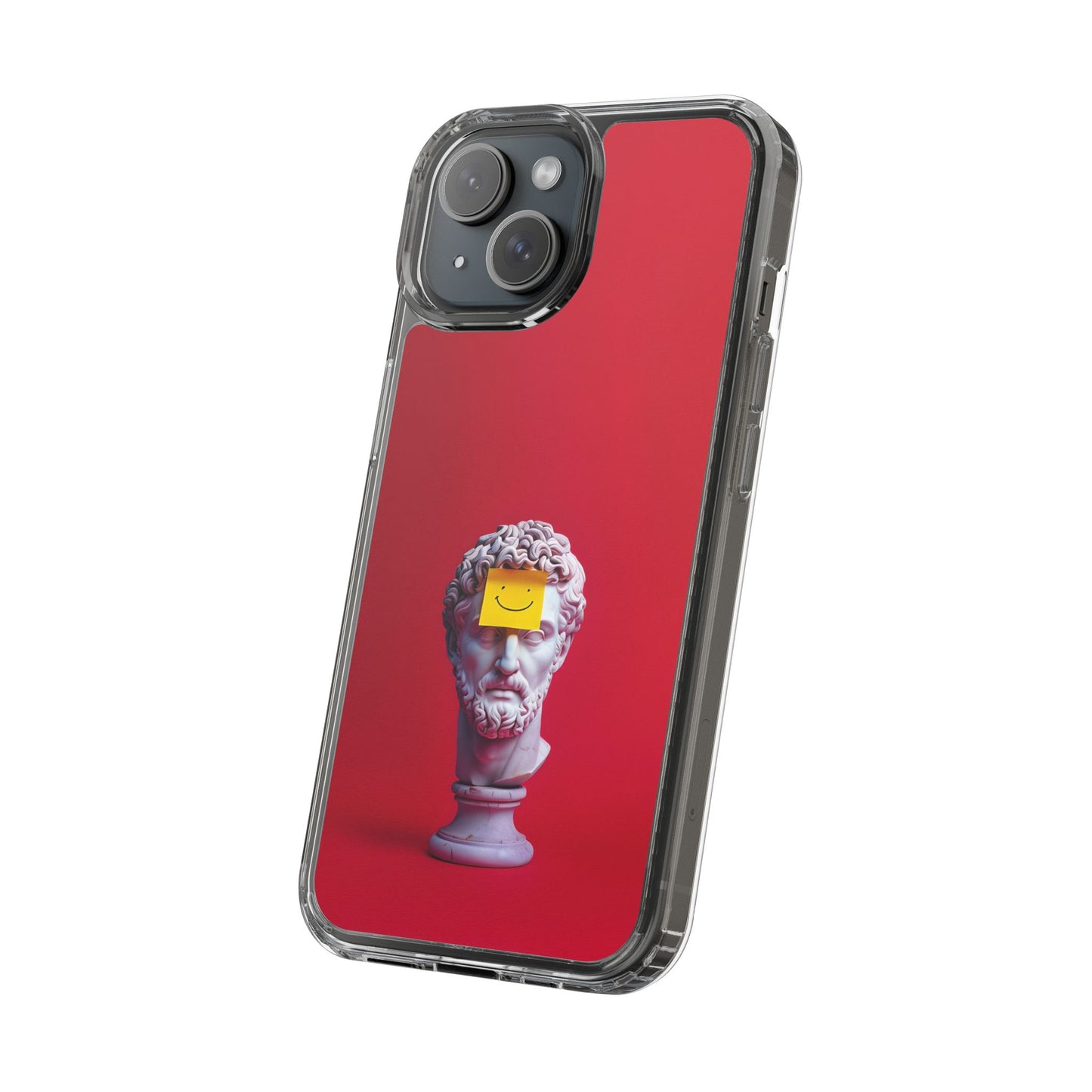Clear Case with Smiley Face Design
