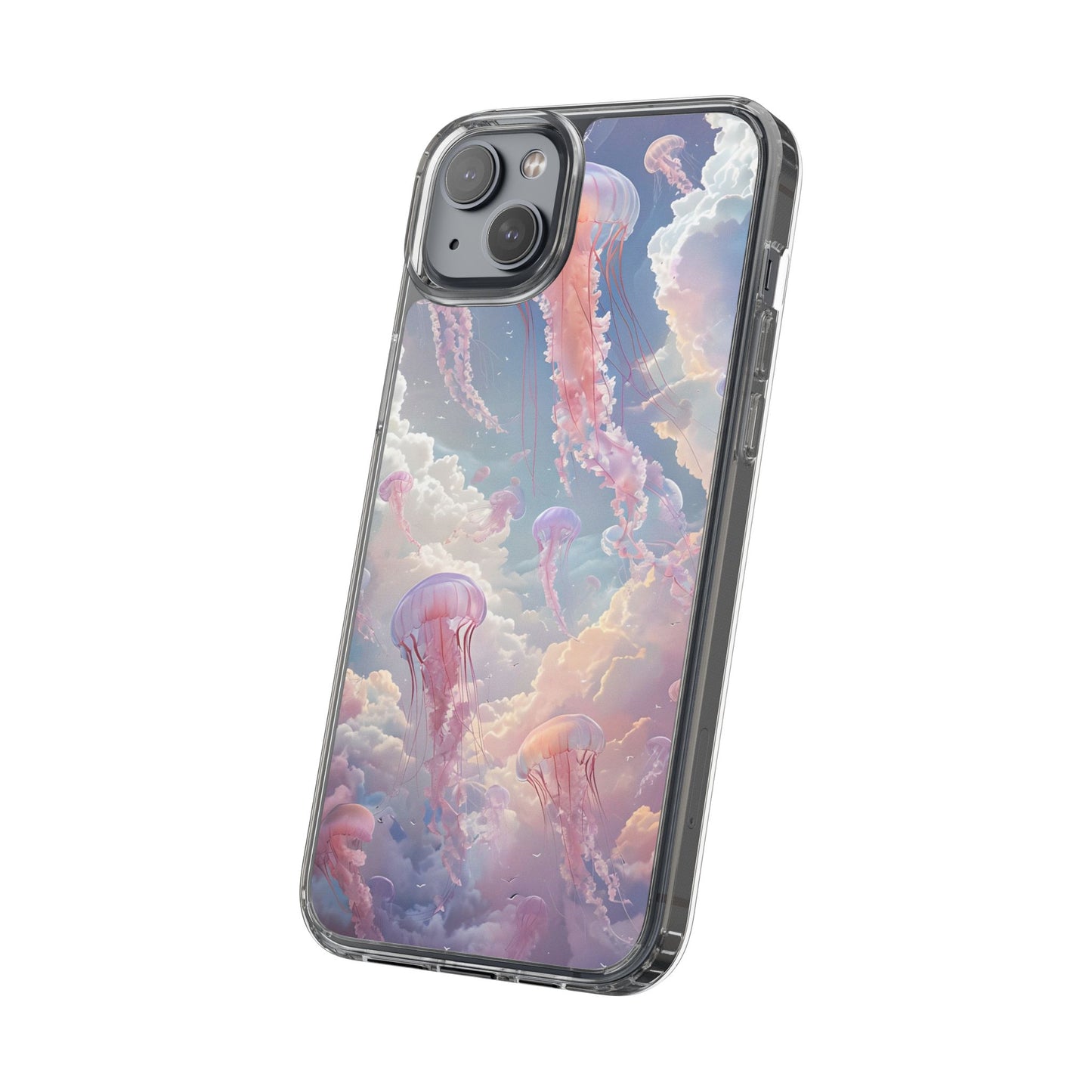 Dreamy Jellyfish Clear Phone Case - Aesthetic Ocean Design