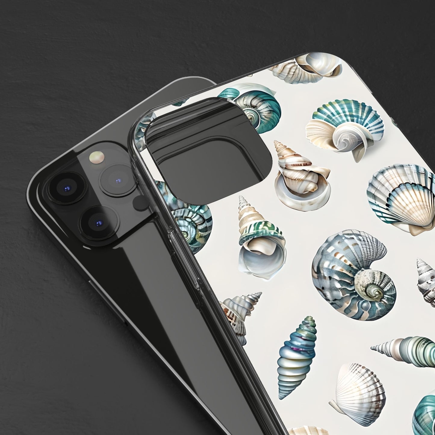 Seashell Clear Phone Case - Coastal Beach Decor