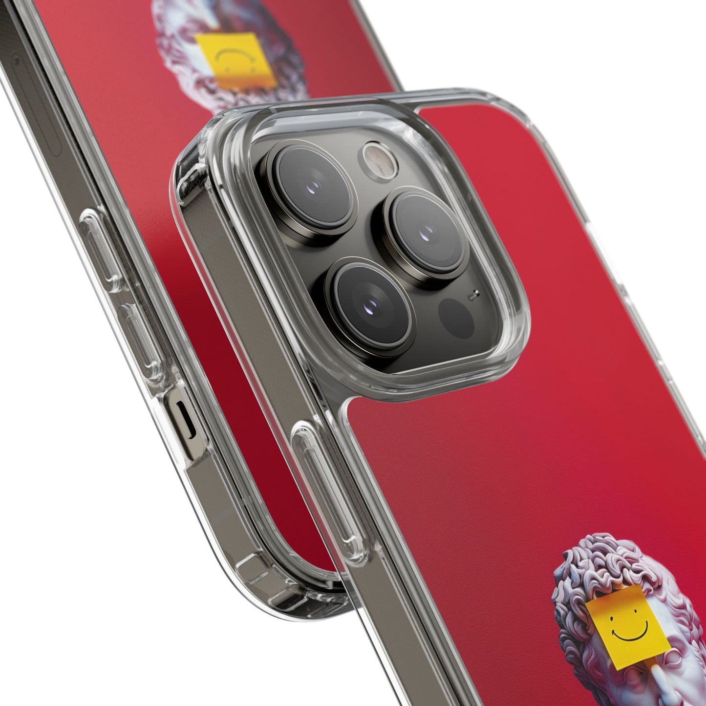 Clear Case with Smiley Face Design