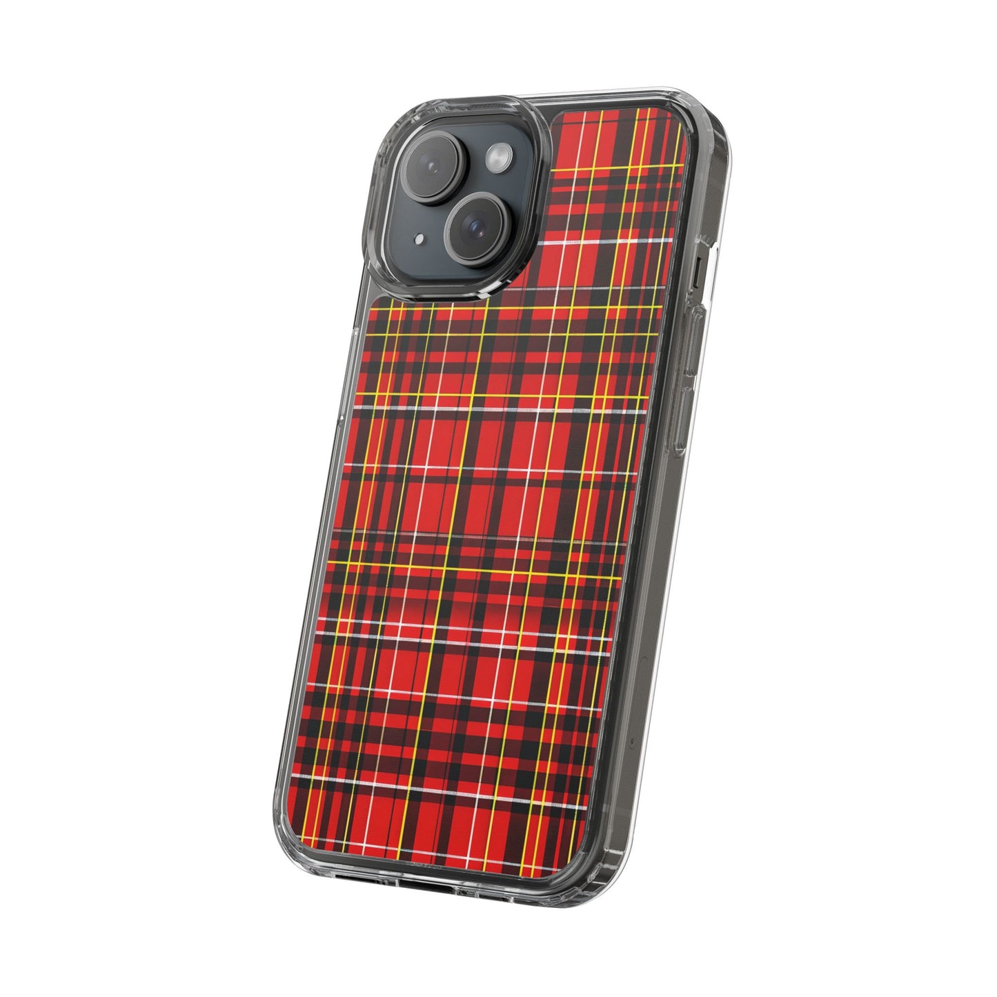 Plaid Clear Phone Case - Stylish and Durable Protective Cover