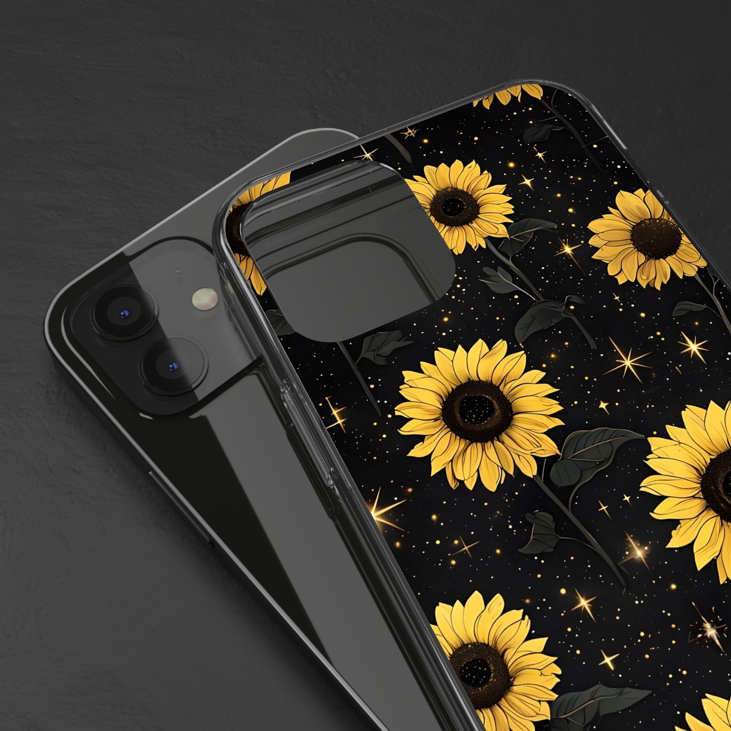 Sunflower Clear Phone Case - Floral Design for Nature Lovers