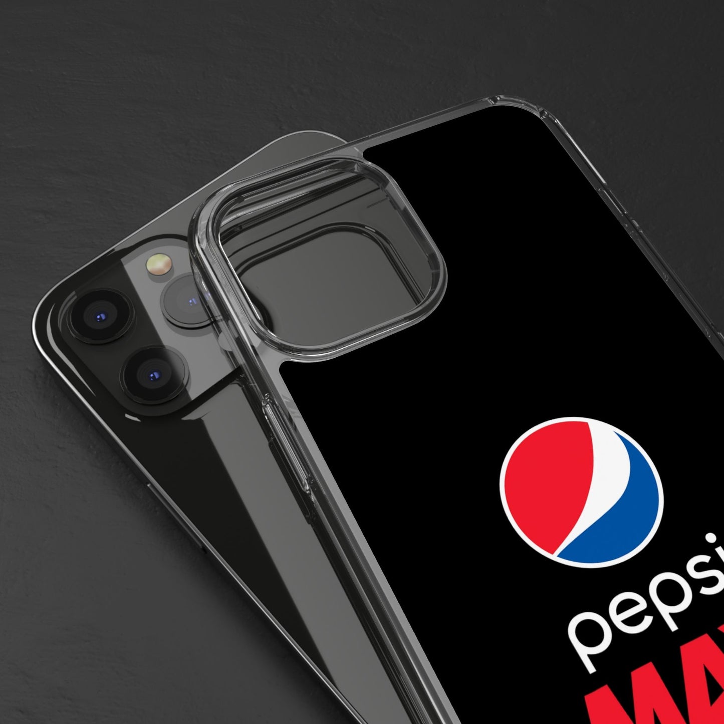 Pepsi Max Clear Phone Case - Sleek Protection for Beverage Lovers